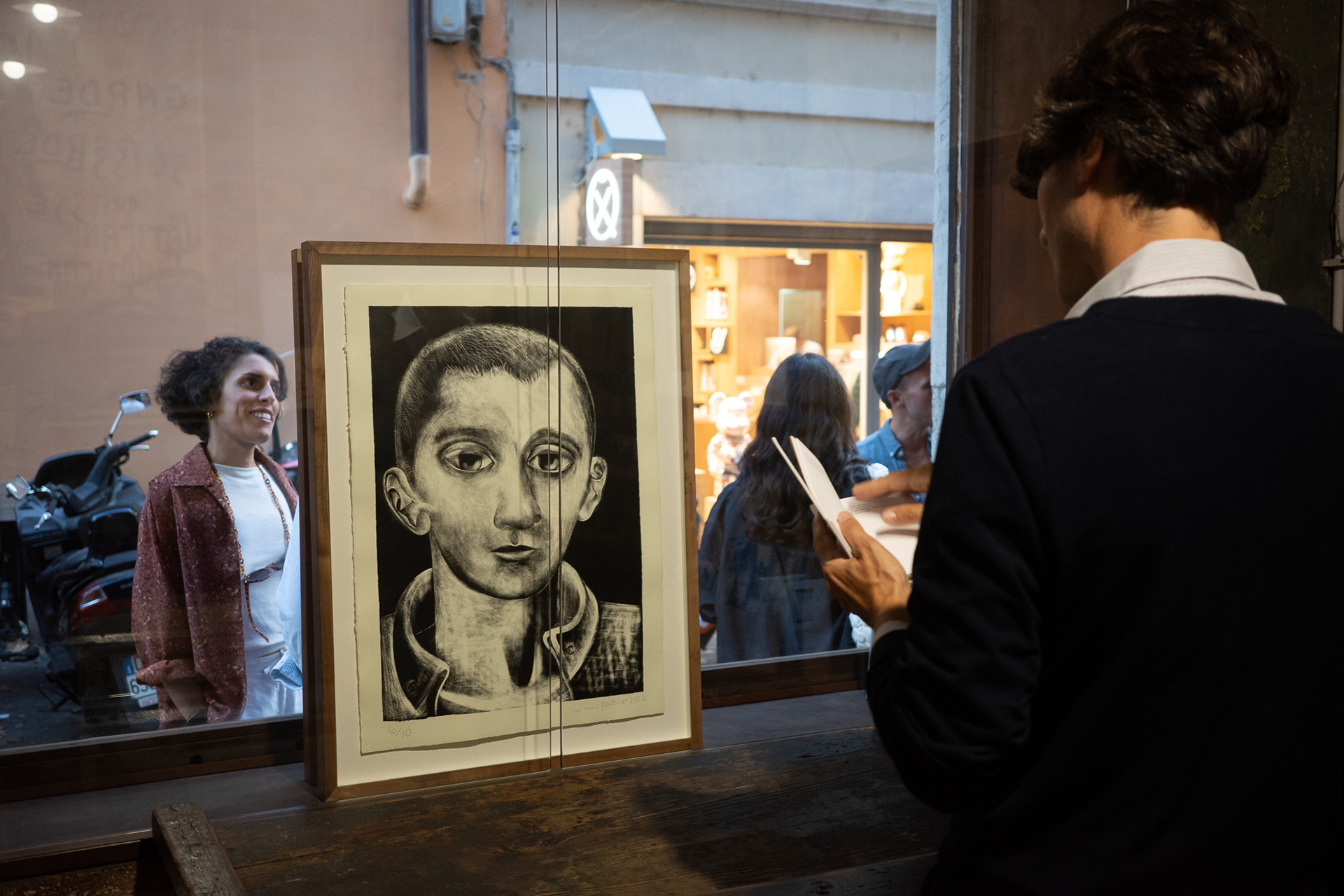 Louise Fratino exhibition at Litografia Bulla, Rome 6th October 2023