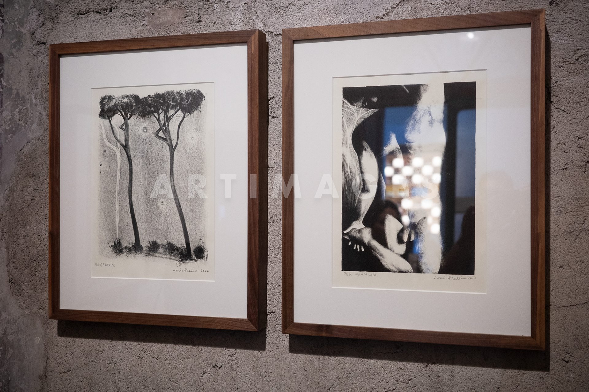 Louise Fratino exhibition at Litografia Bulla, Rome 6th October 2023