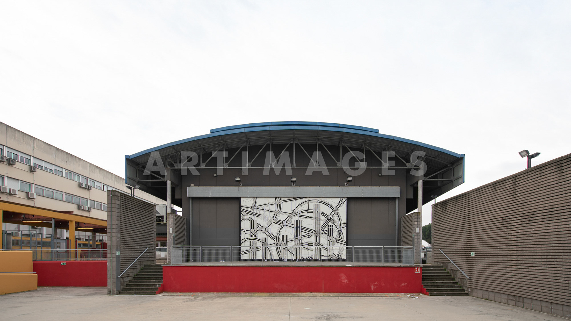 Sten e Lex, opera portone Teatro Tor Bella Monaca Roma, © Giovanni De Angelis 2021