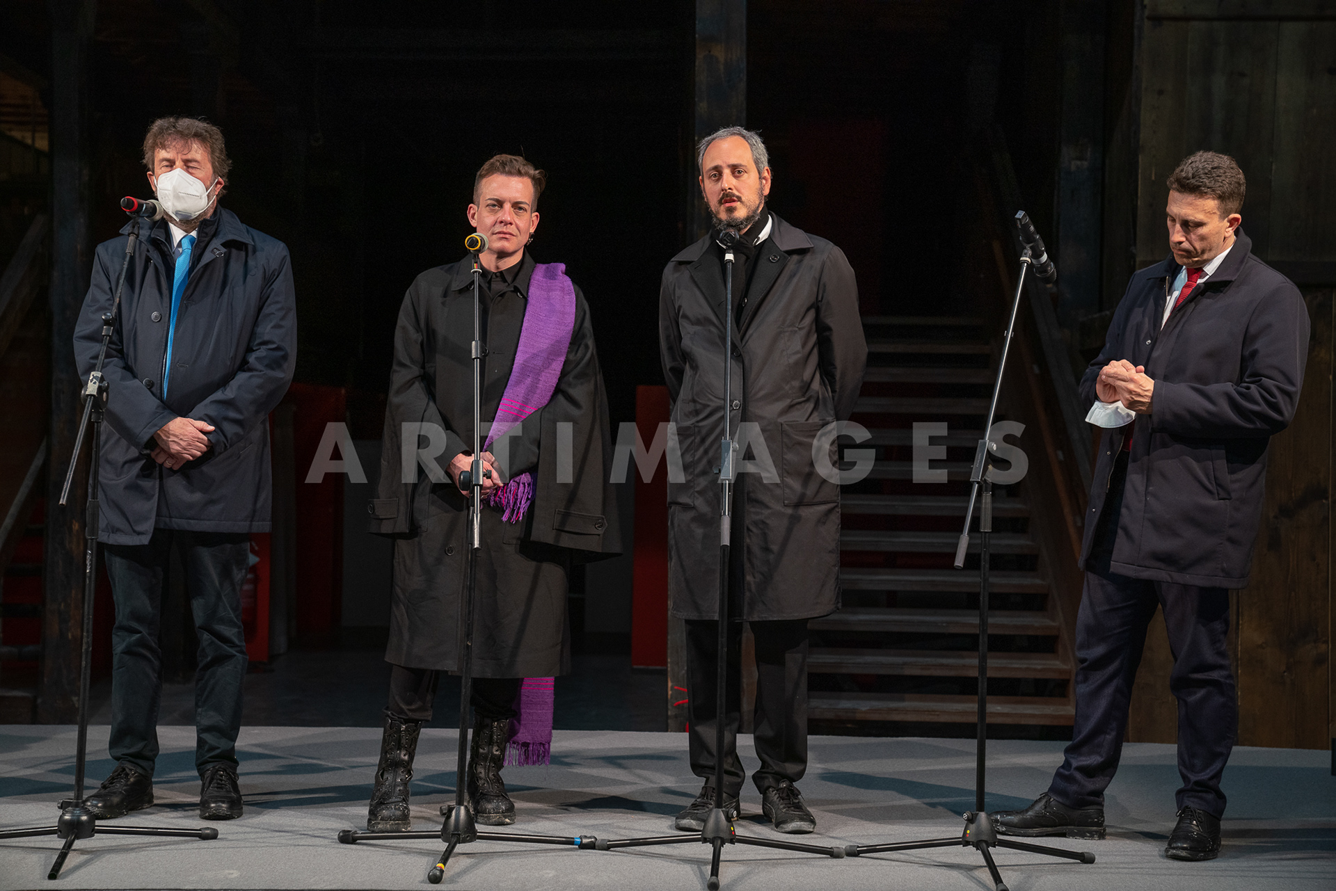 Inaugurazione Pagiglione Italia, Dario Franceschini, Eugenio Viola, Gian Maria Tosatti
