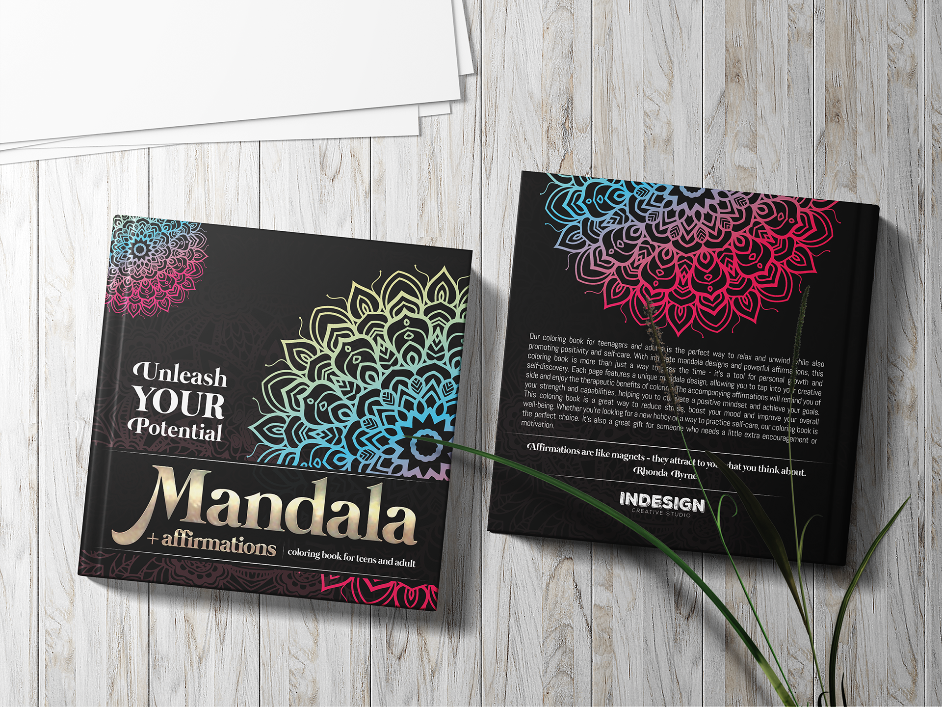 MANDALA + AFFIRMATIONS - COLORING BOOK