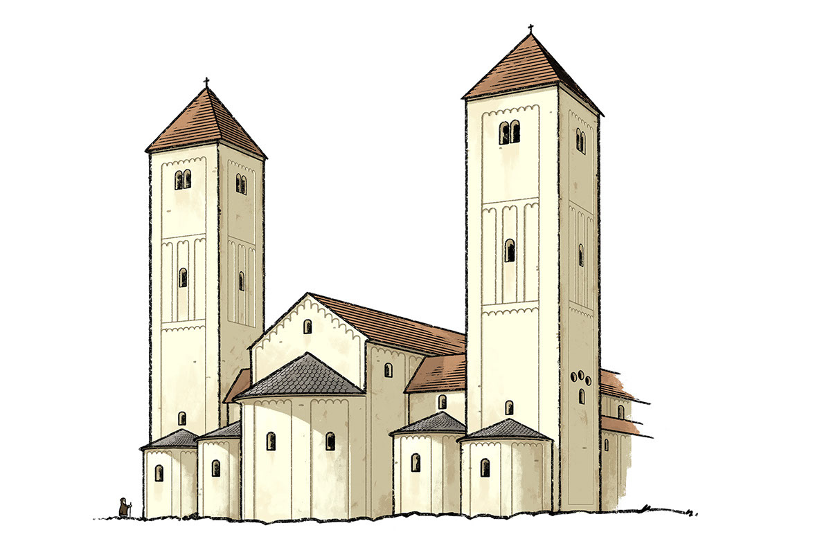 Reconstitution du chevet