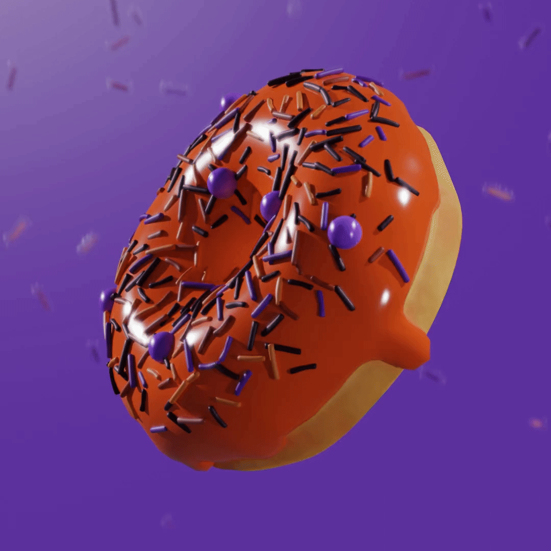 3D animation following Blender donut tutorial by Blender Guru