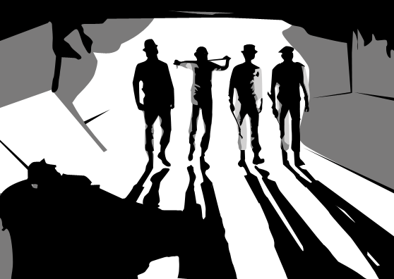 "Ultraviolence" Adobe Illustrator, using only the shape tool.