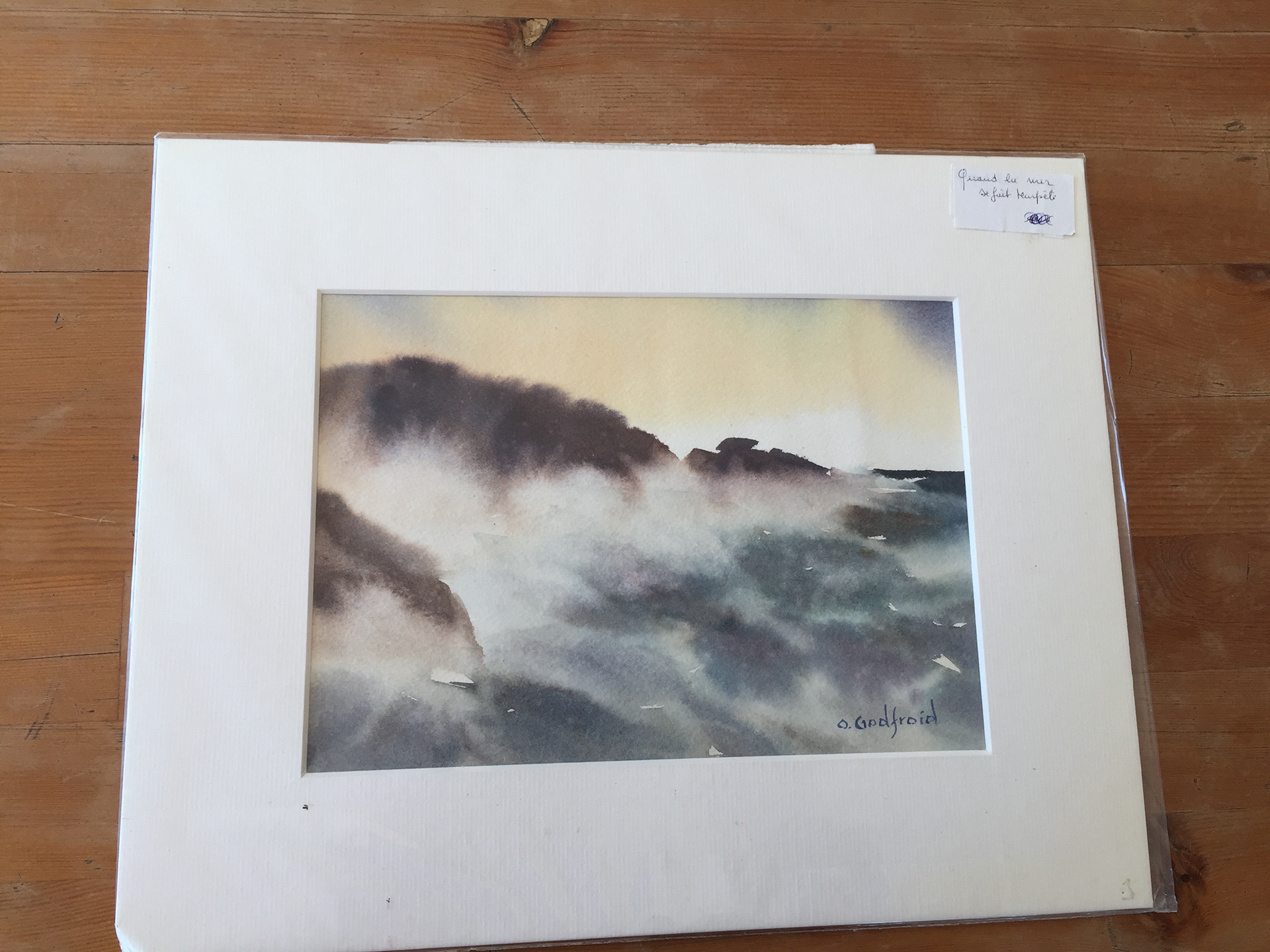 "Quand la mer se fait tempête". prix 15 €
