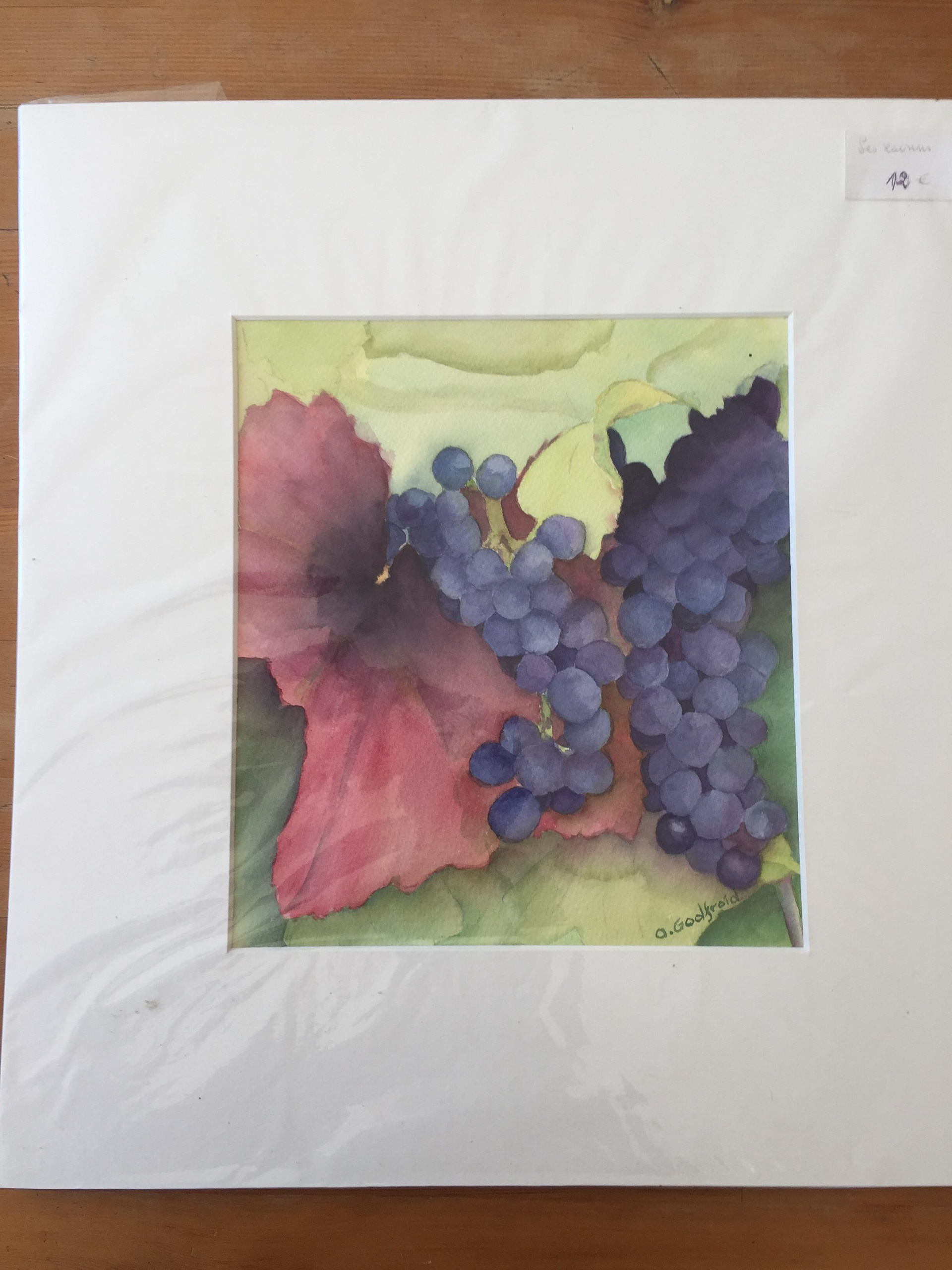 "Les grappes". prix 12 €