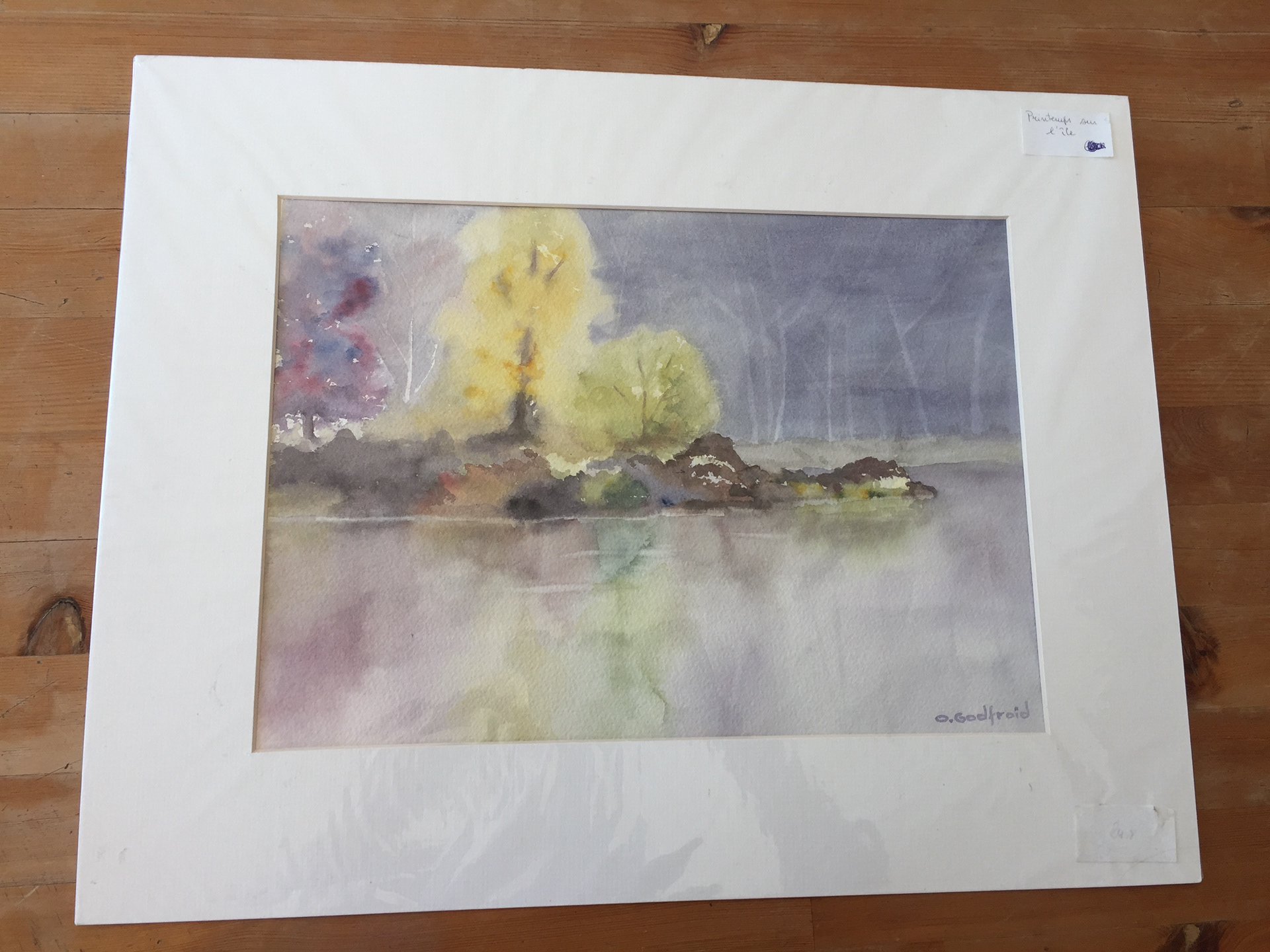 "Printemps sur l'île". prix 15 €