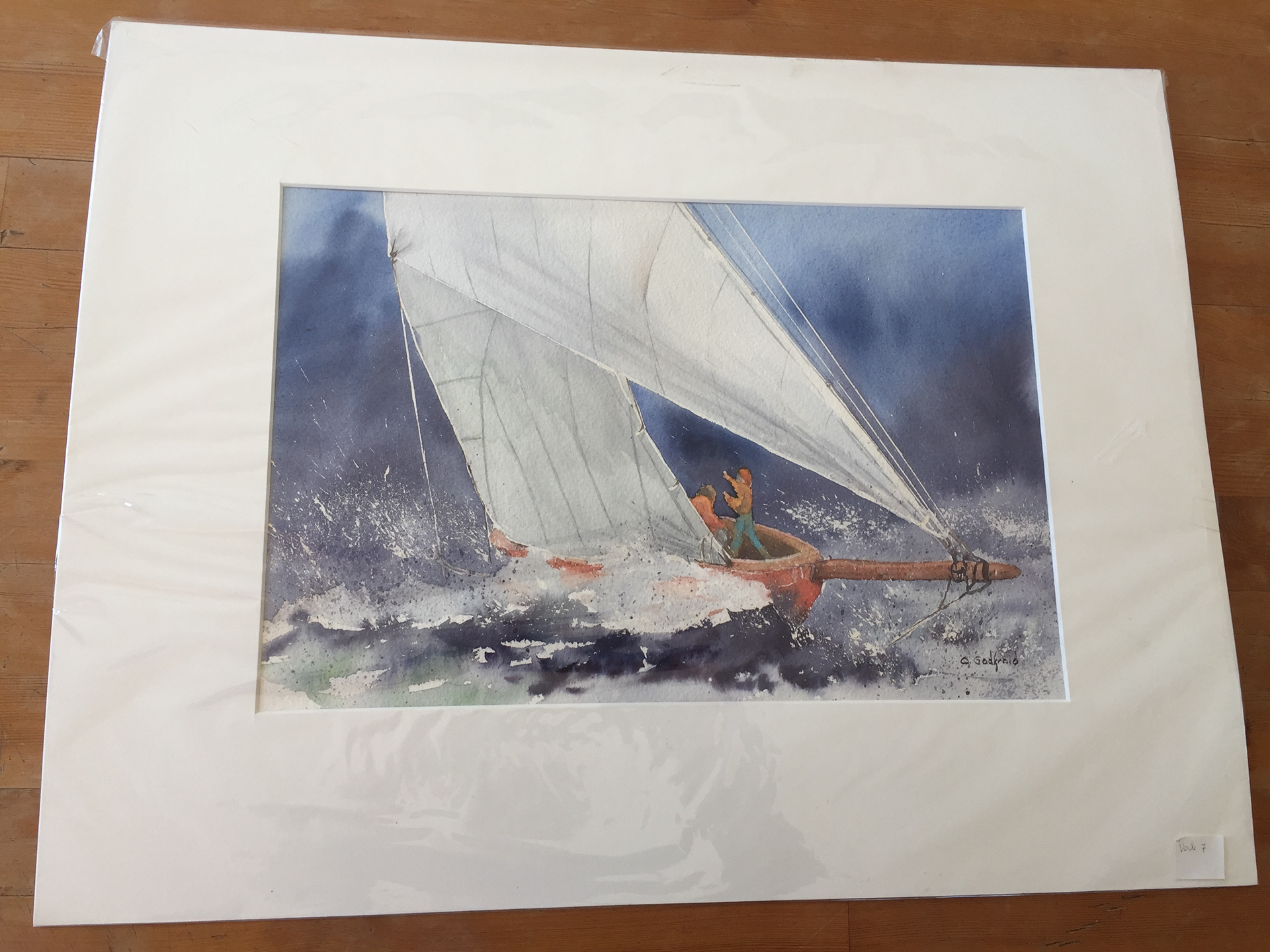 "Le bateau". prix 15 €