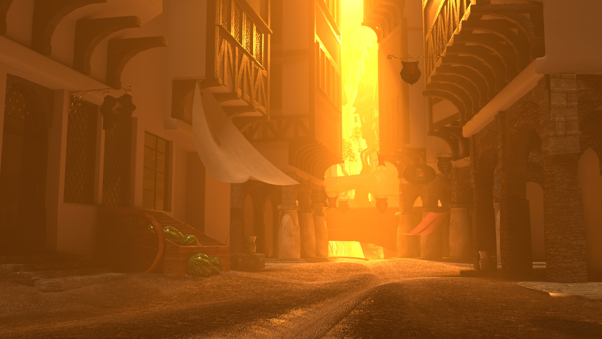 "Village" still render