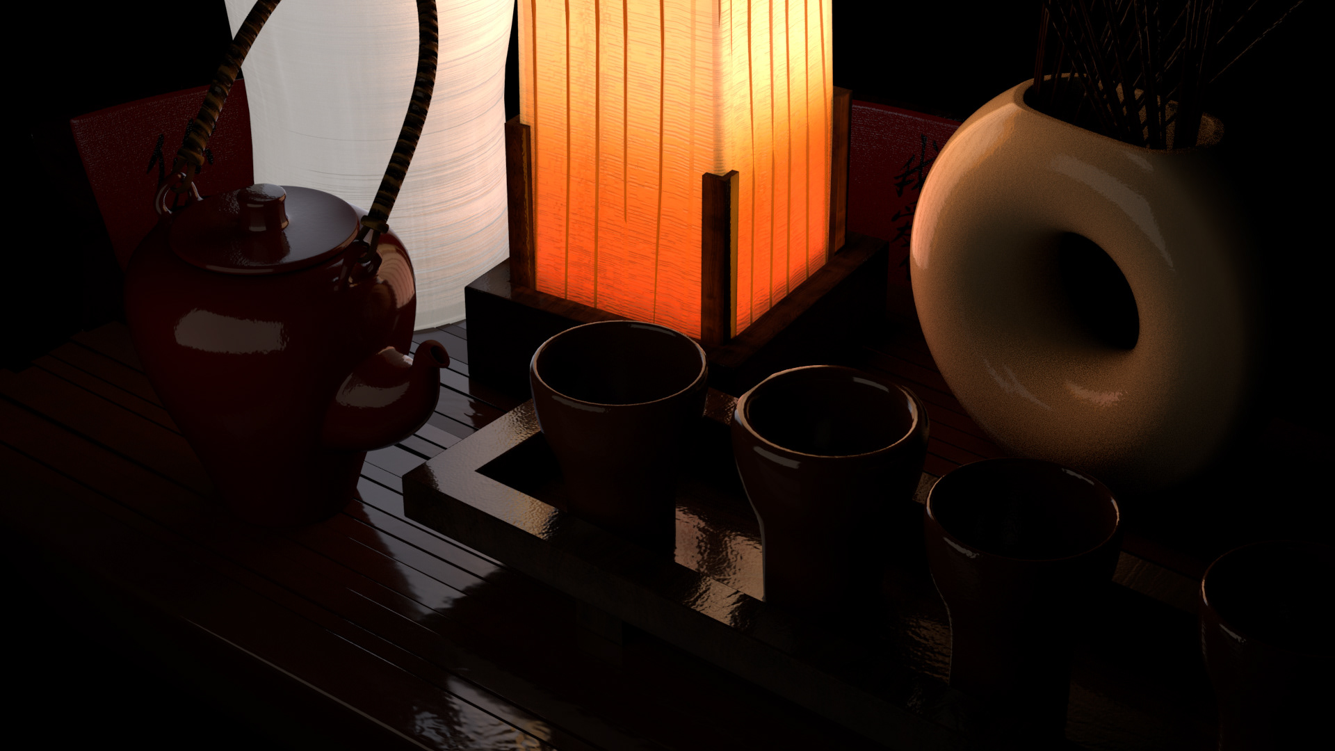 "Tea Set" still render