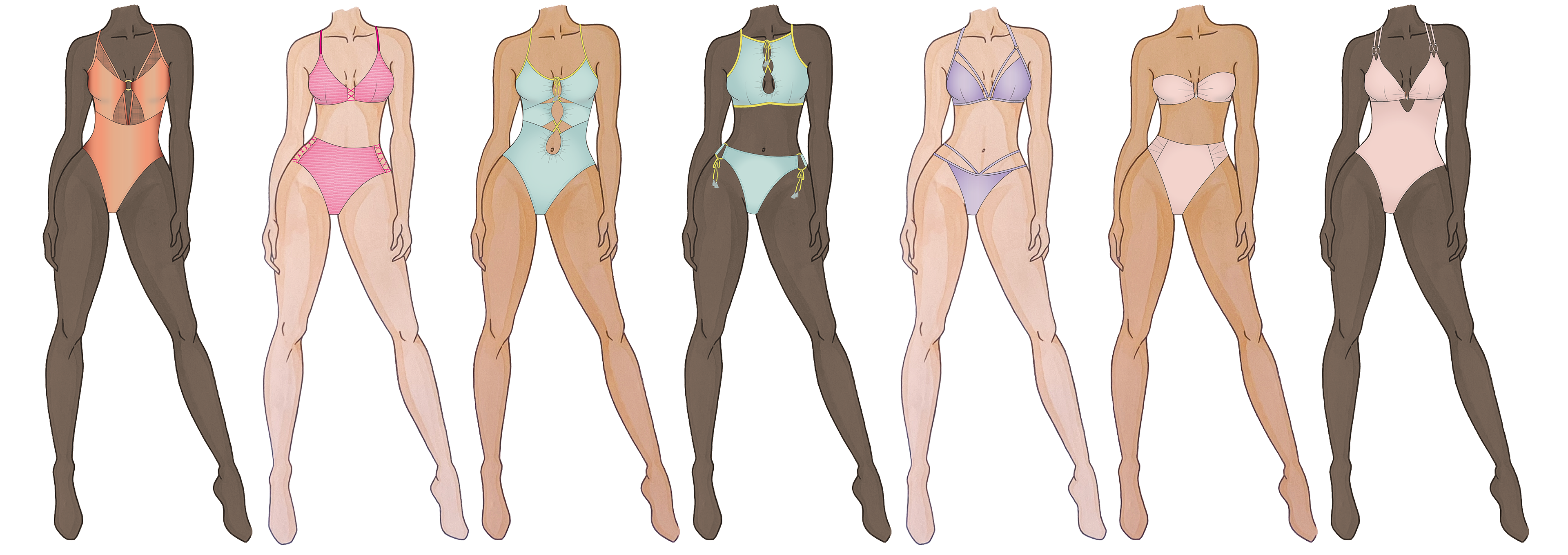 Swimwear Illustrations