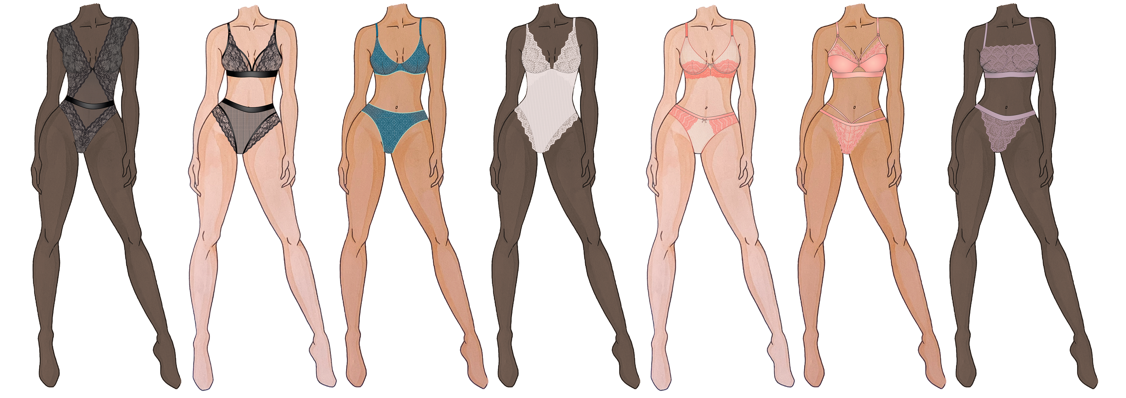 Lingerie Illustrations