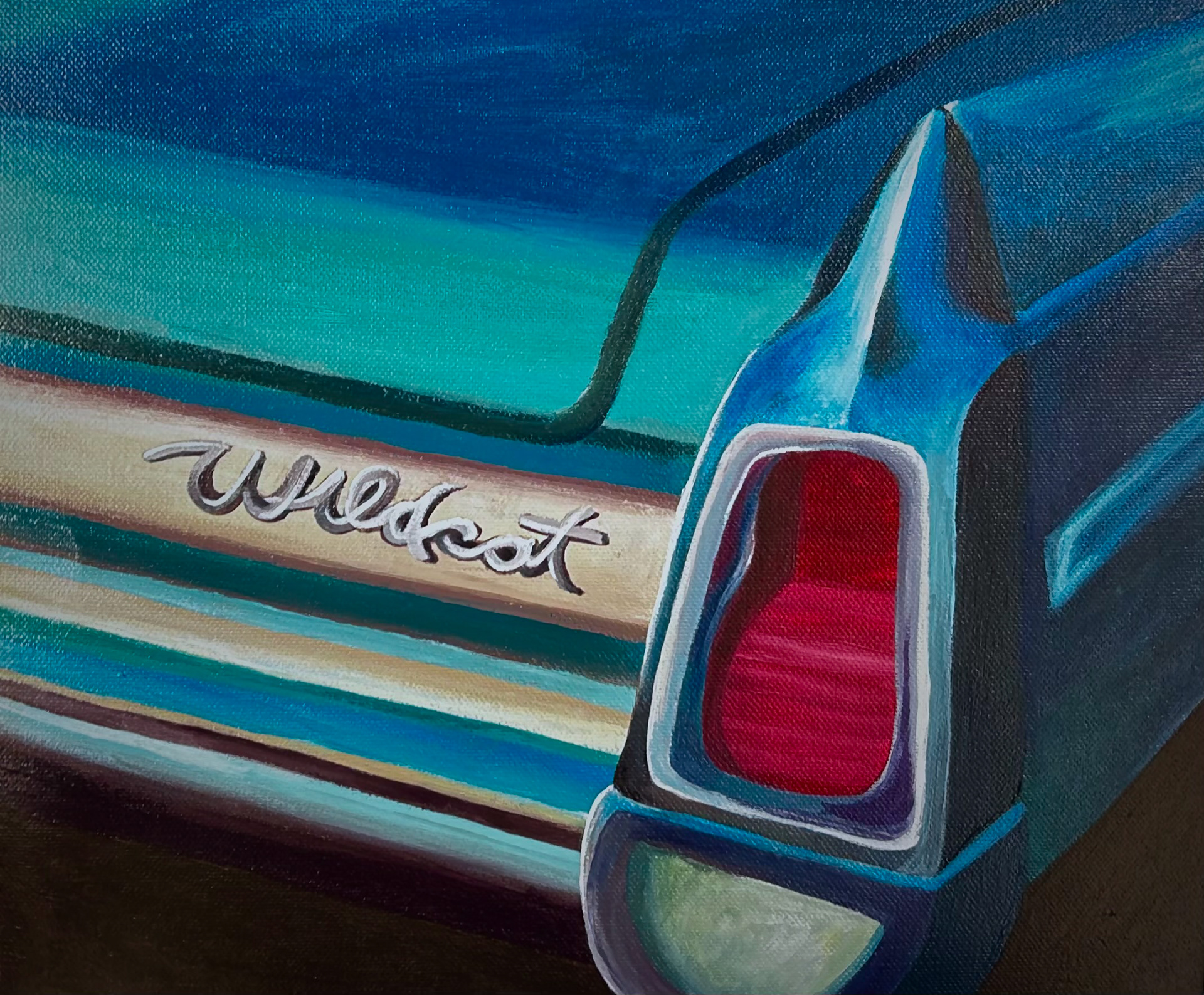 Acrylic on canvas.