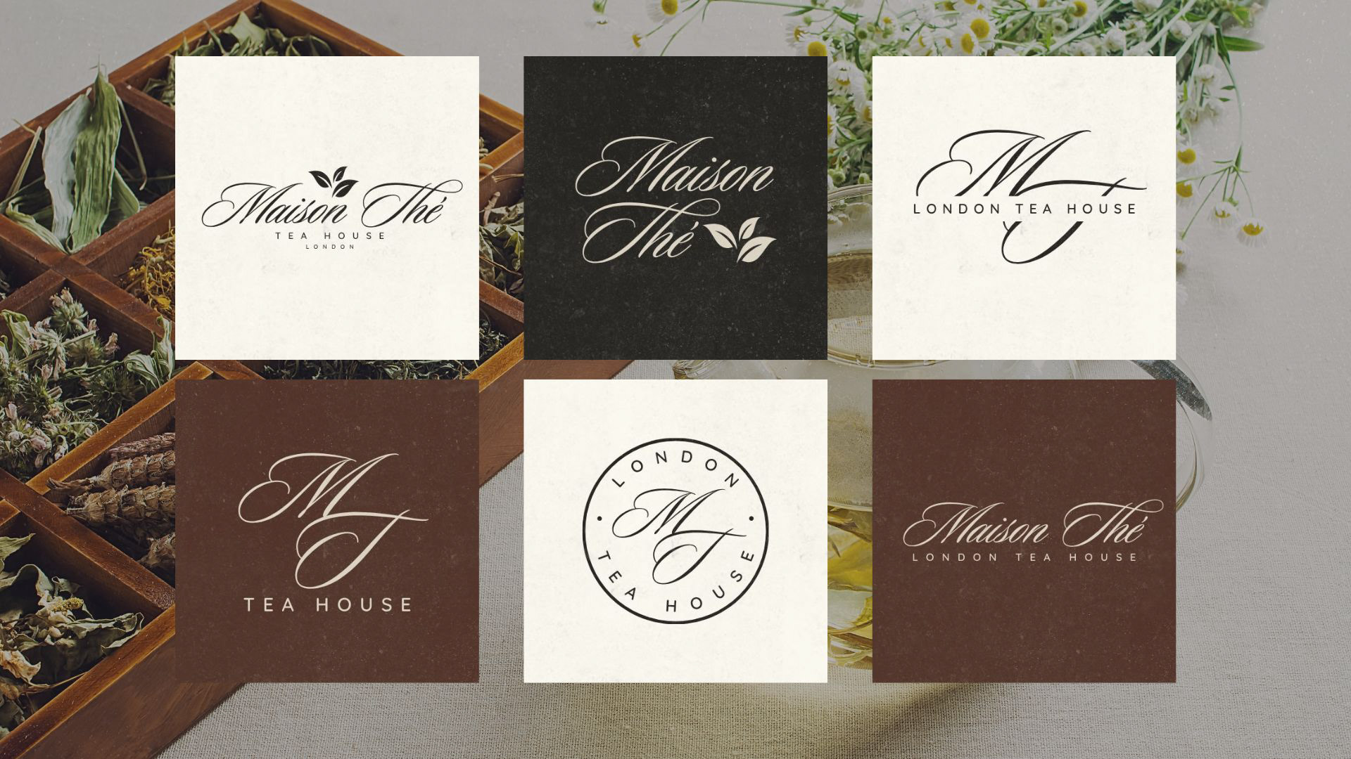 Tea House Logo Variations