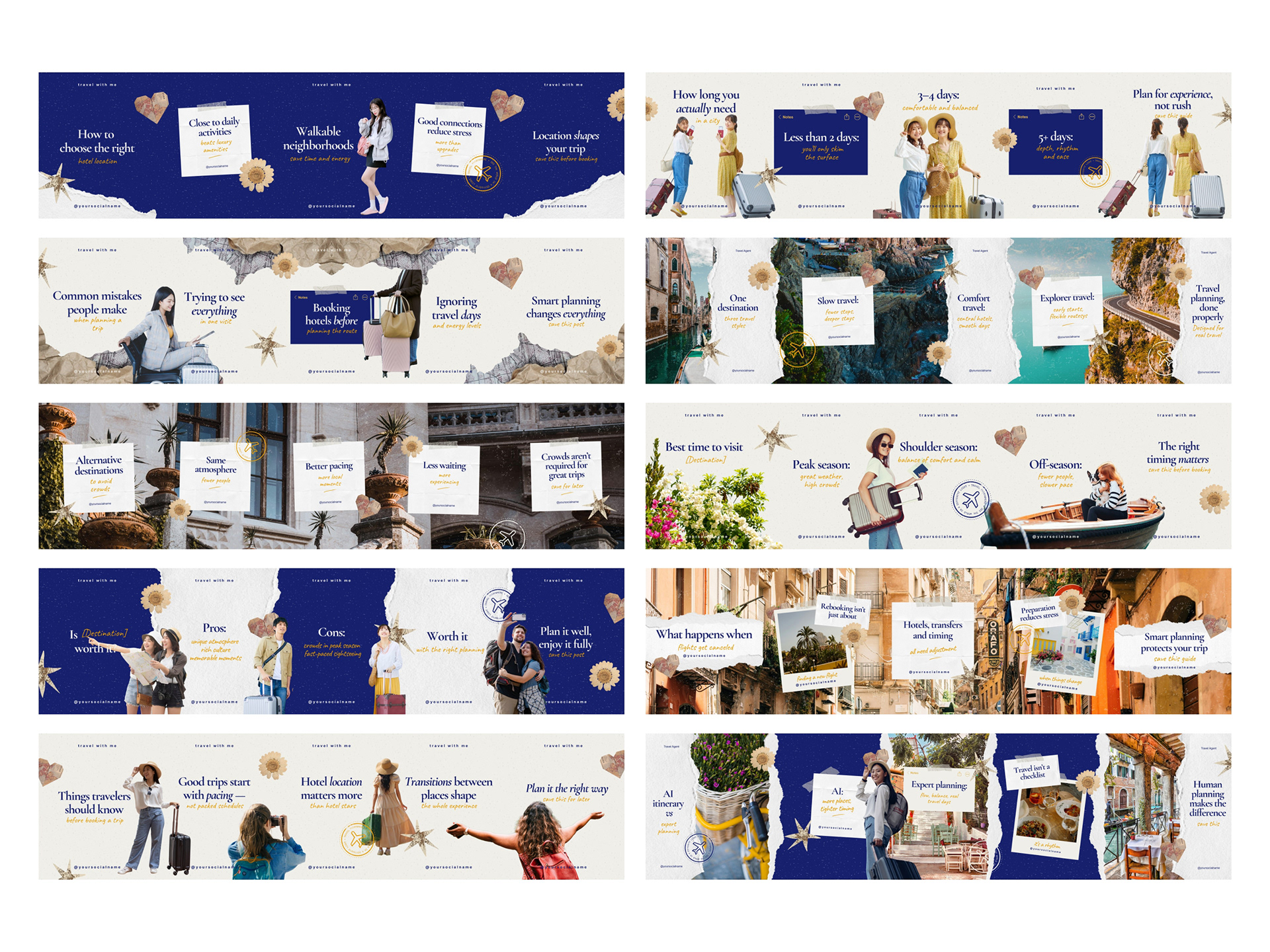 Travel Agent Carousel Posts