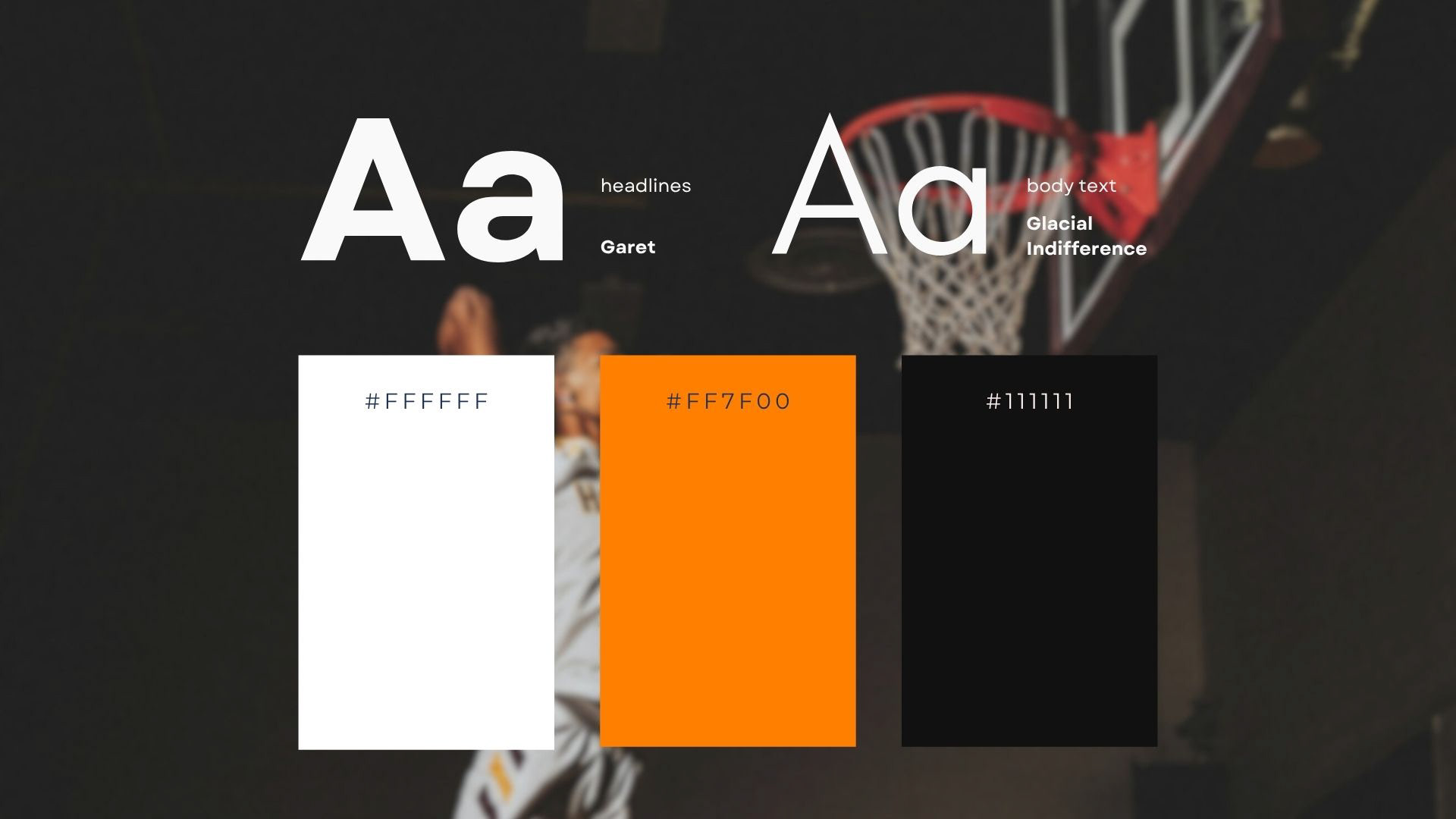 Recovery Supplements Fonts and Colours