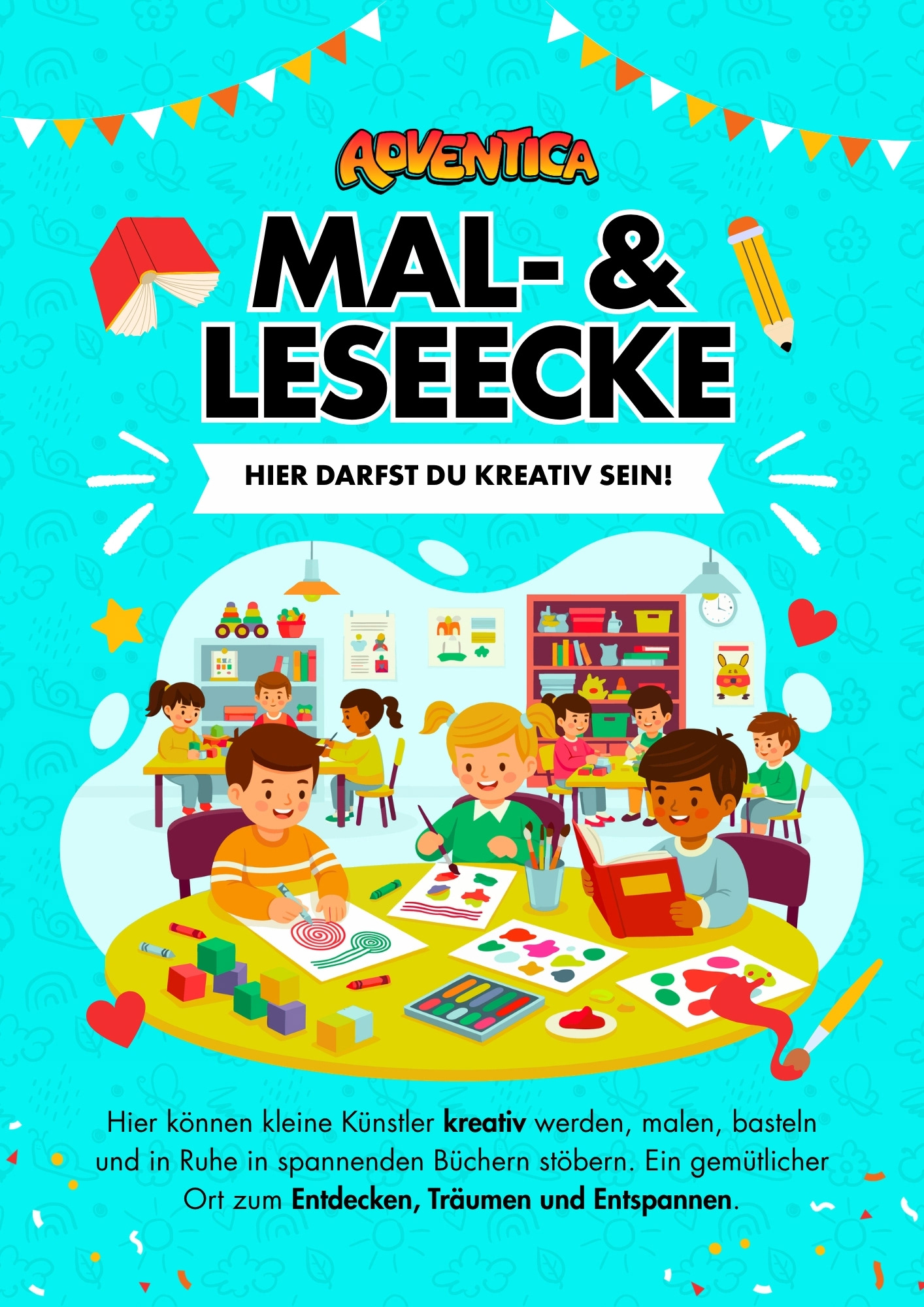 Poster for a reading & creative area