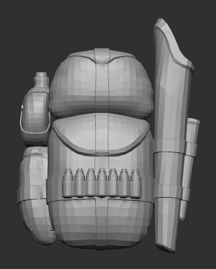 Manual Retopology - 4,669 polygons