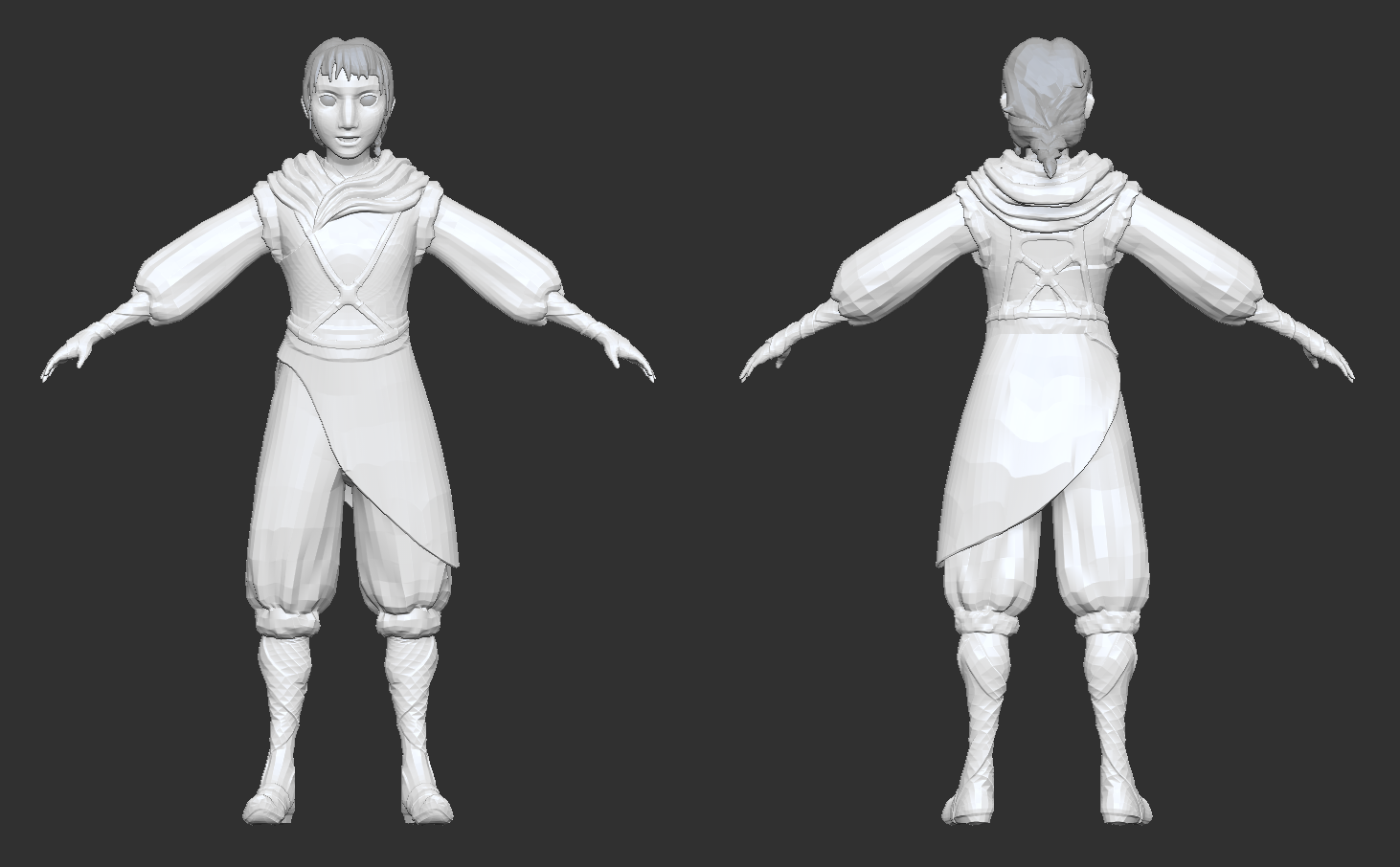 Manual Retopology - 17,849 polygons