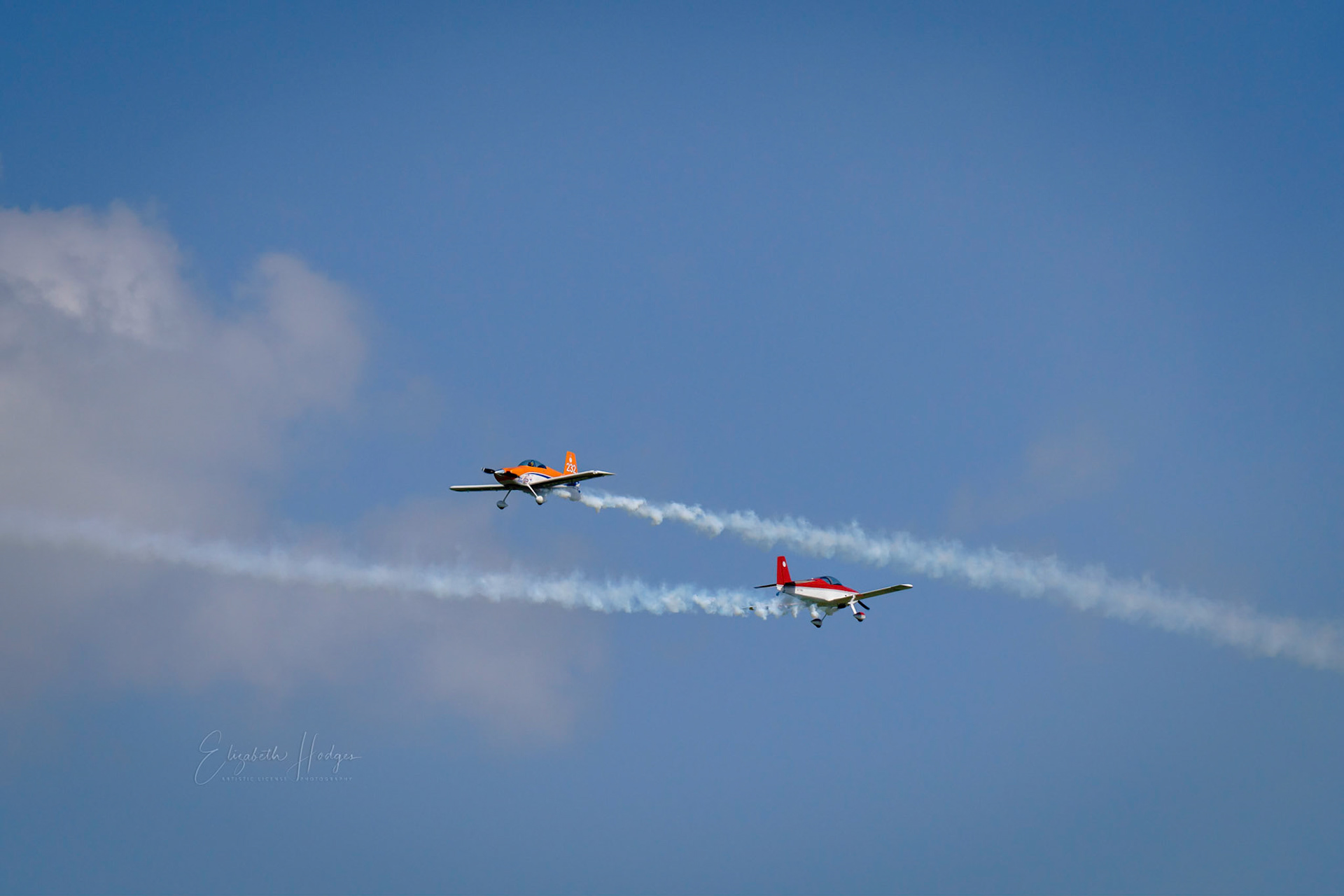 Undaunted Airshows RV7(red), RV8(orange)