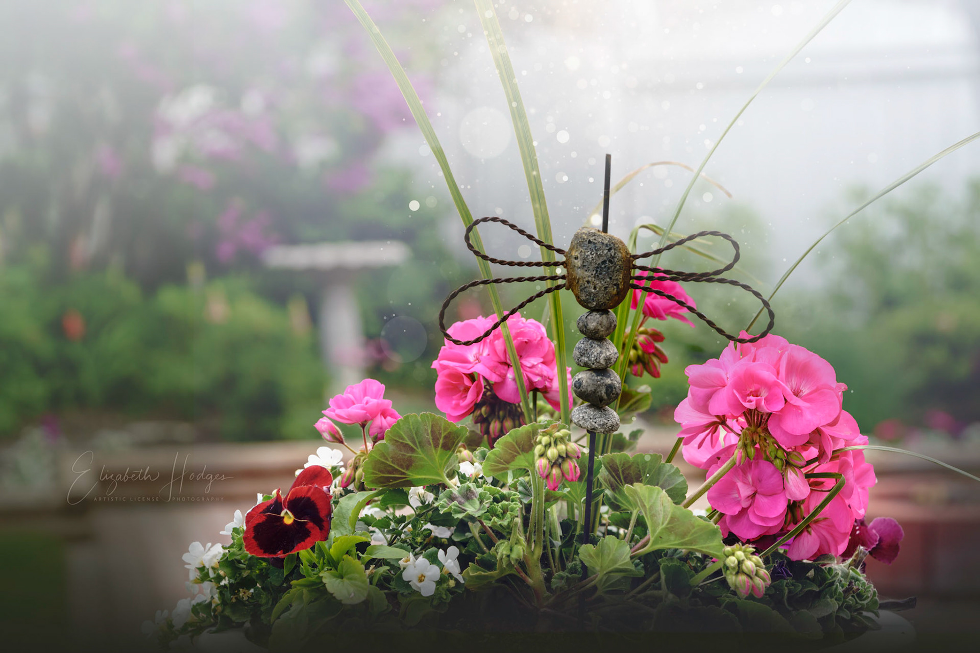 Deck Basket of Flowers