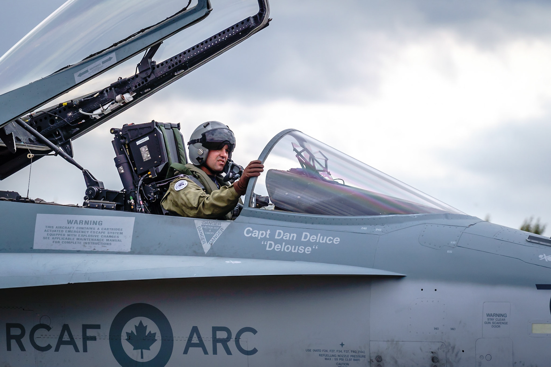 RCAF Capt Daniel Deluce - CF-18 Hornet