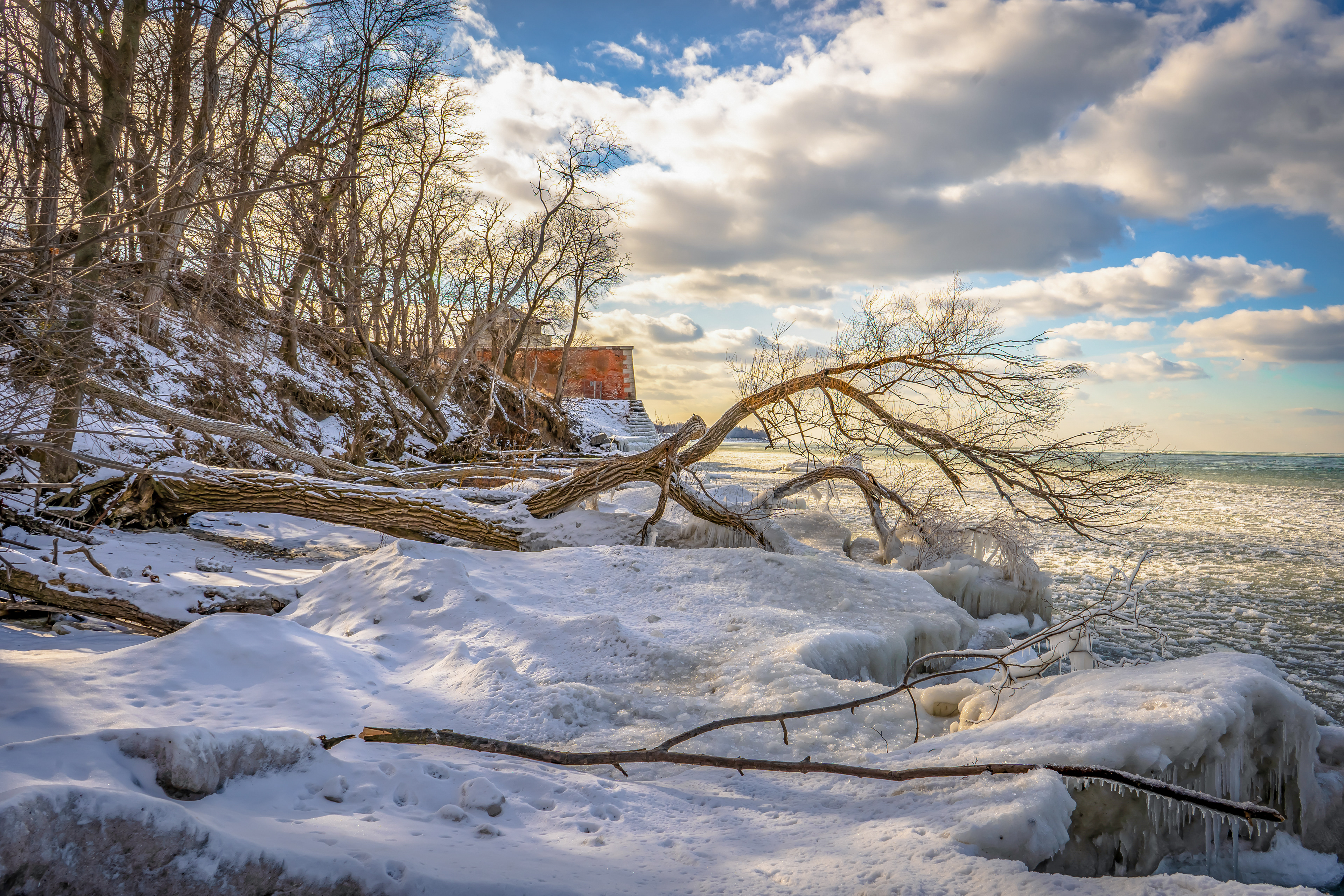 Lake Ontario Winter Shoreline- Youngstown