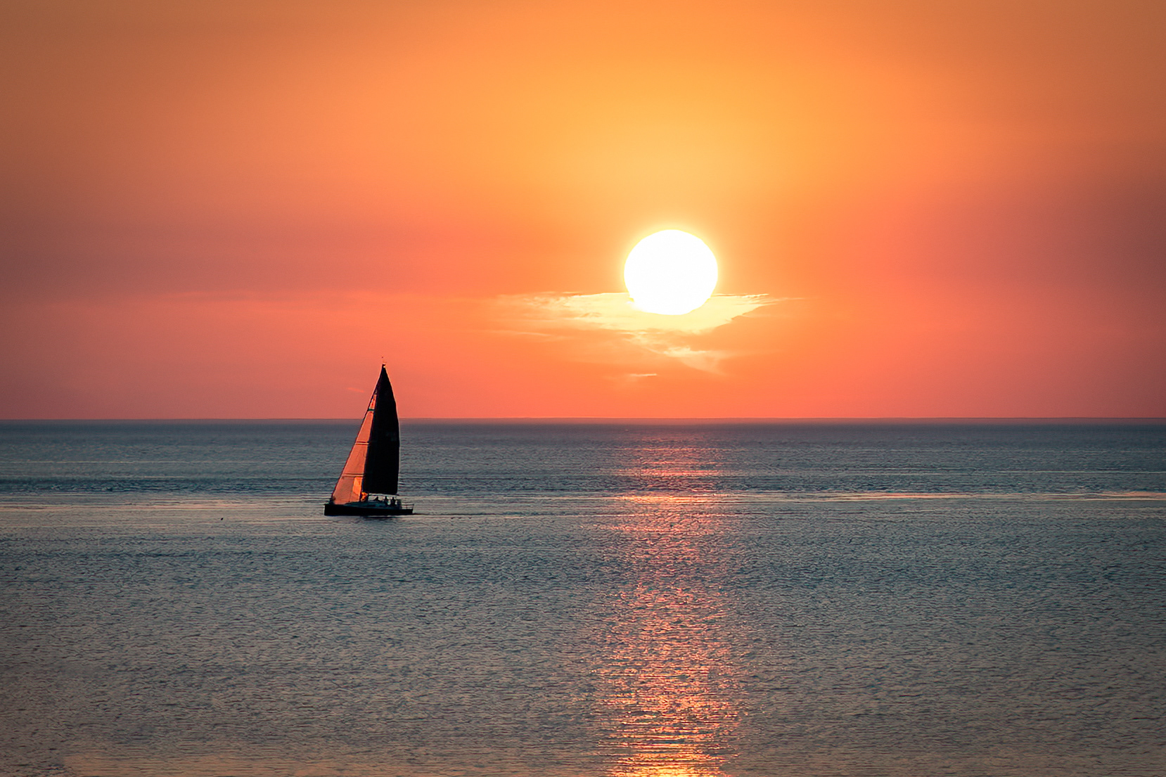 Sunset and Sail