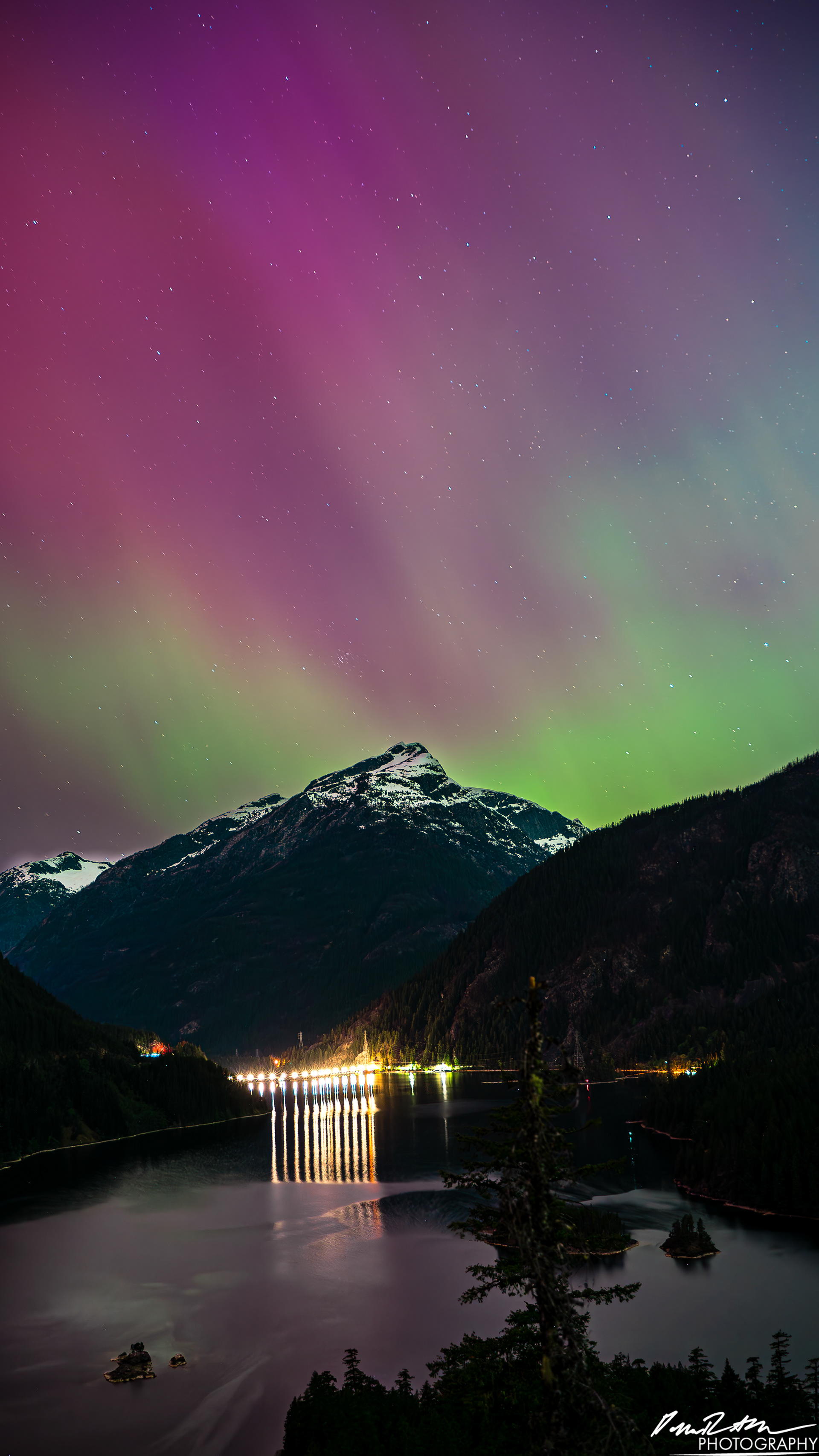 Aurora Borealis - Diablo Lake WA