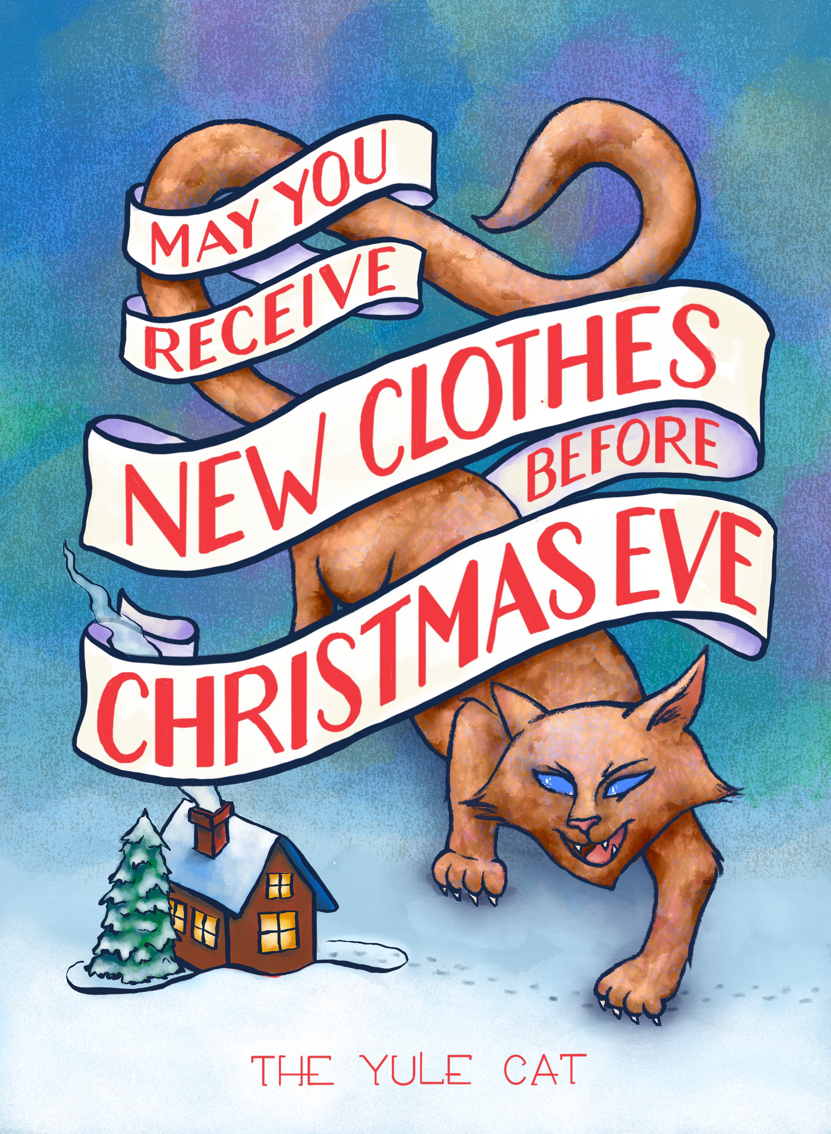 The Yule Cat Holiday Card