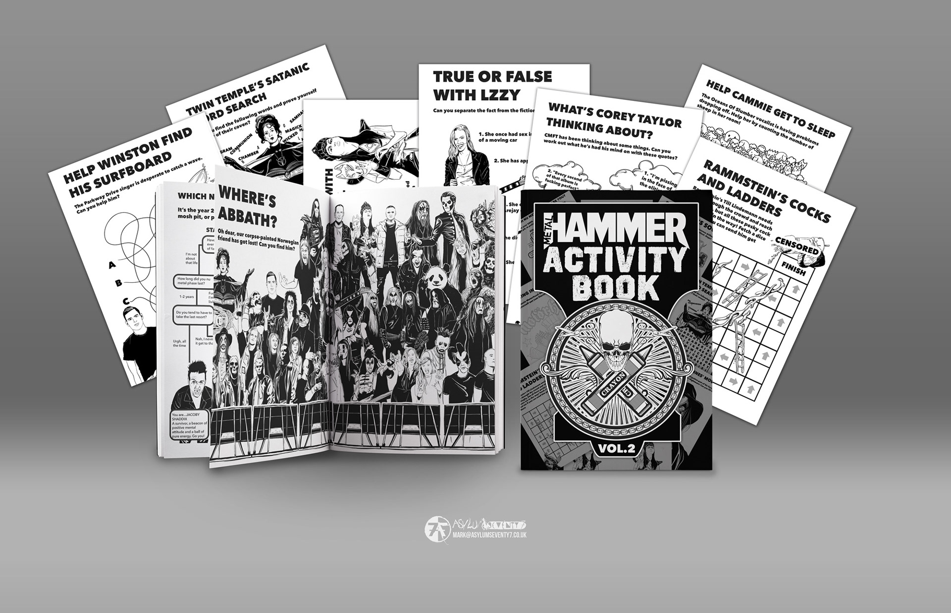 ASYLUMseventy7 - Metal Hammer Activity Book Volume 2