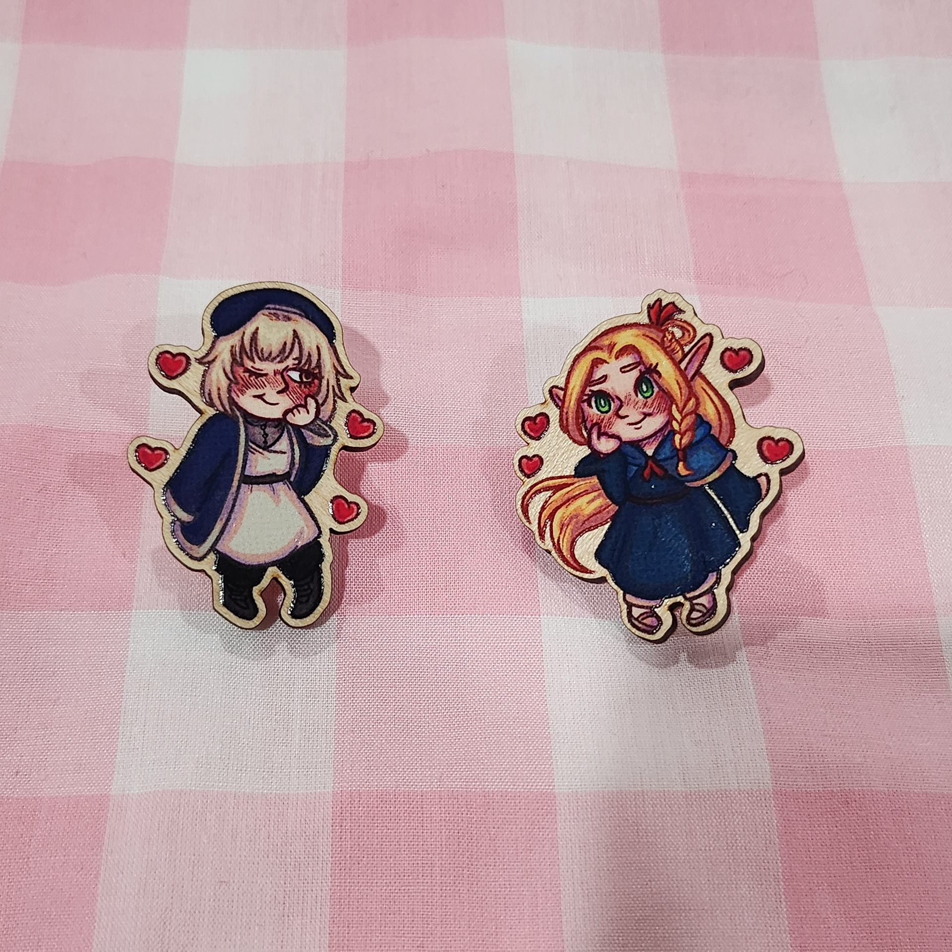 Dungeon Yuri Wooden Pins