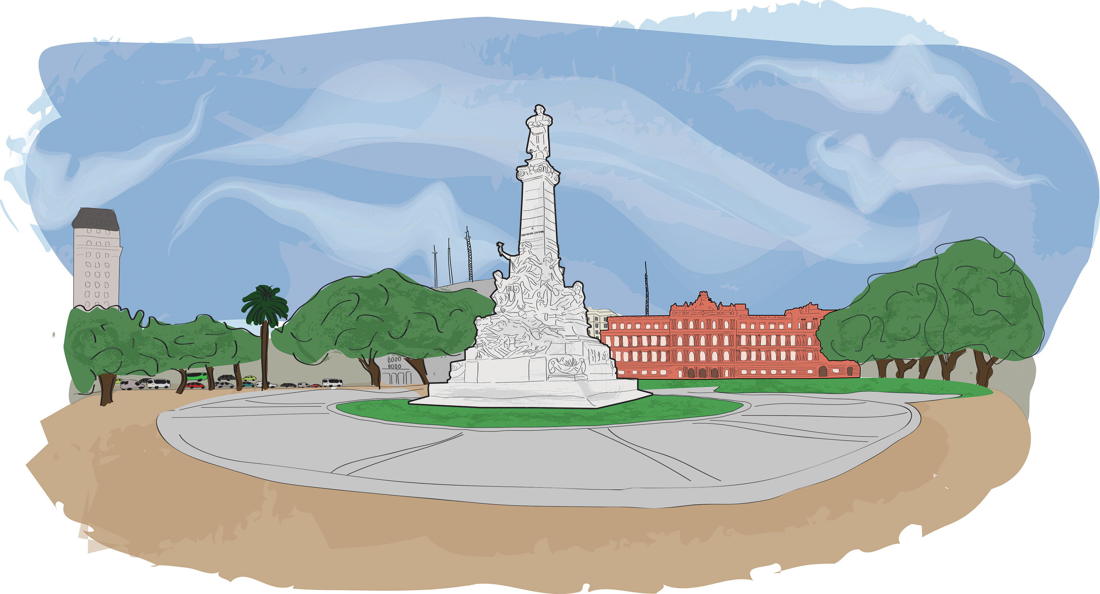 Monumento a Cristóbal Colón, Casa Rosada, Buenos Aires, Argentina