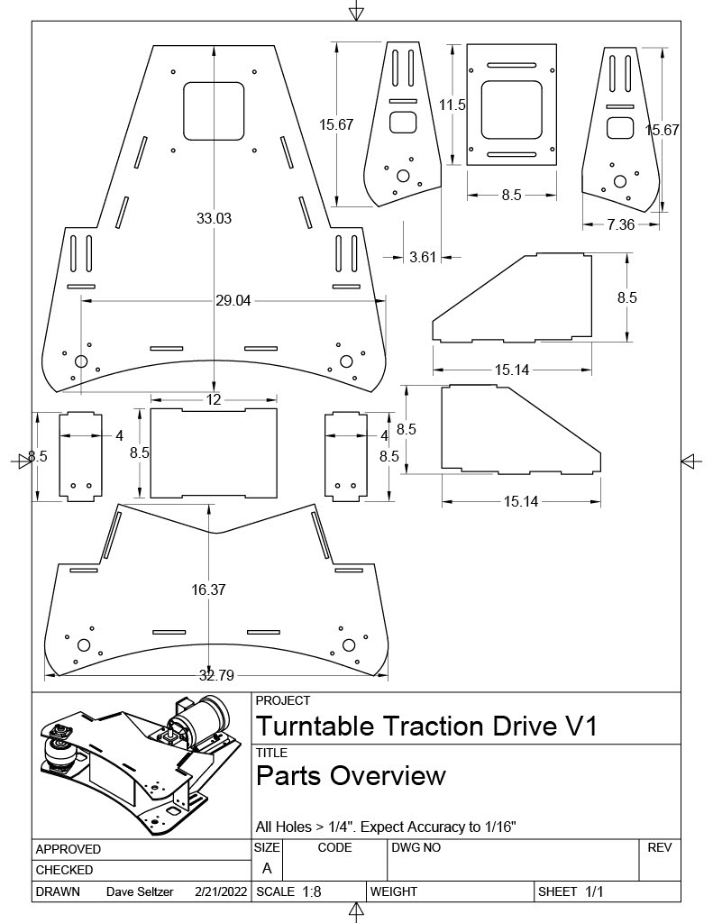 Custom Steel Part Drawings