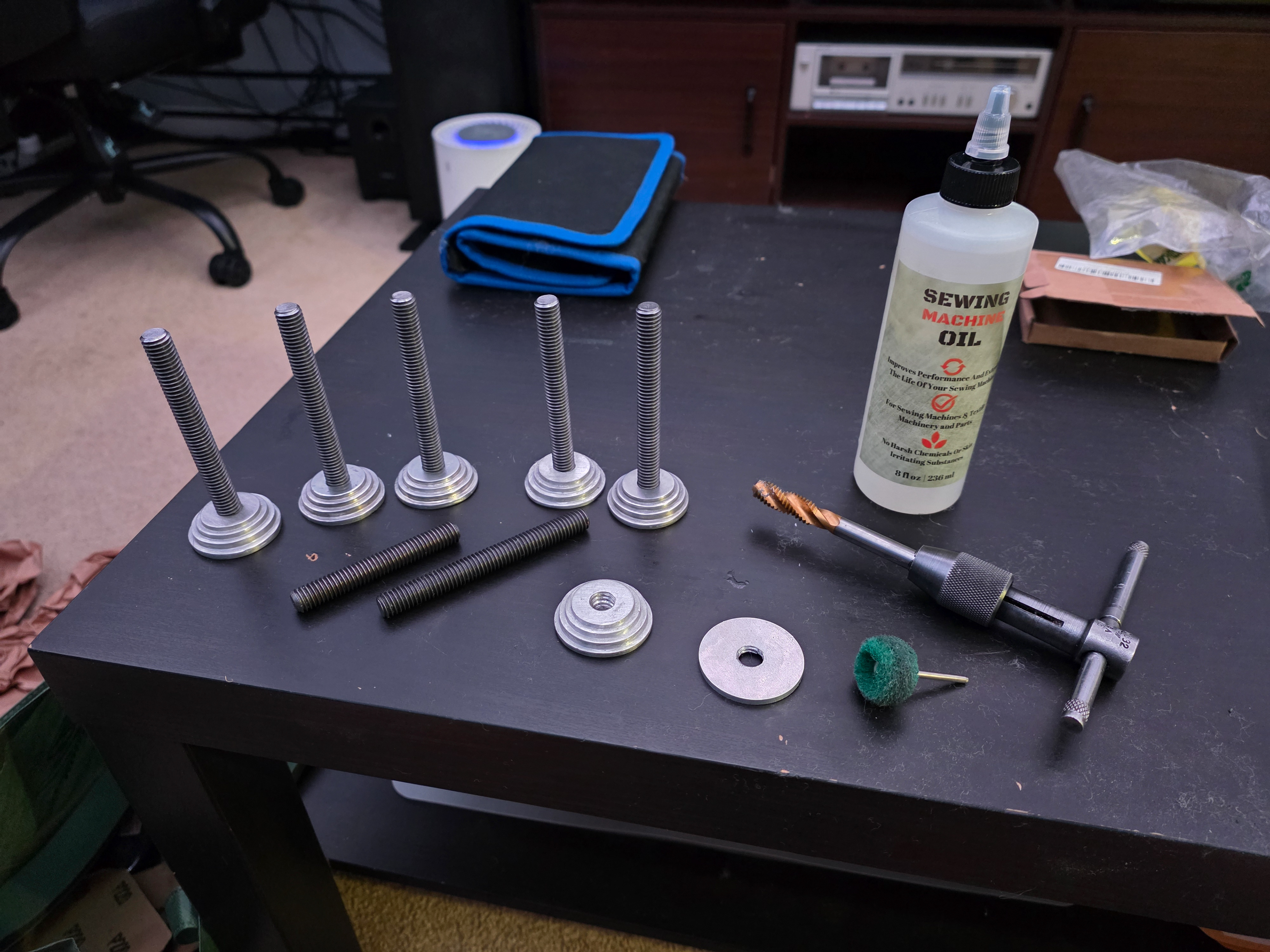 Initial Assembly onto Pewter Bases