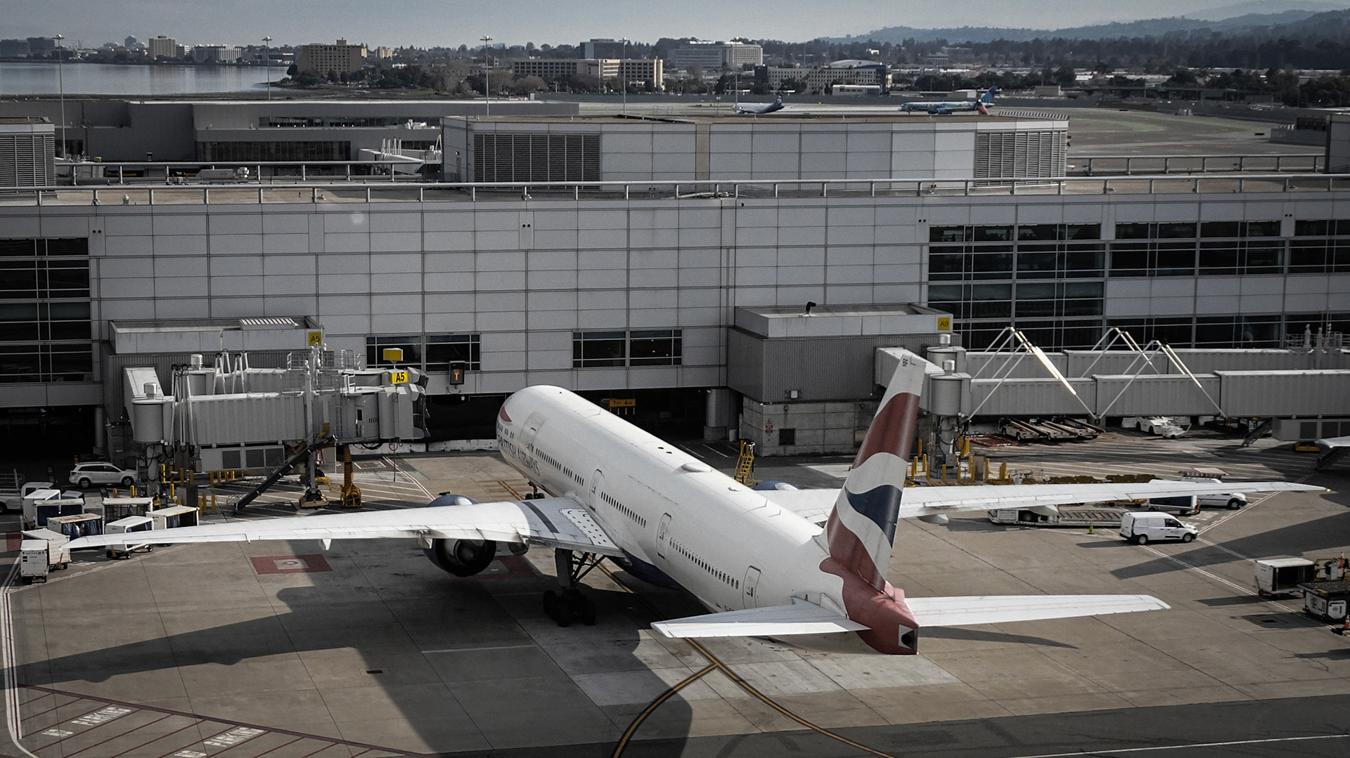 British Airways arriving at SFO