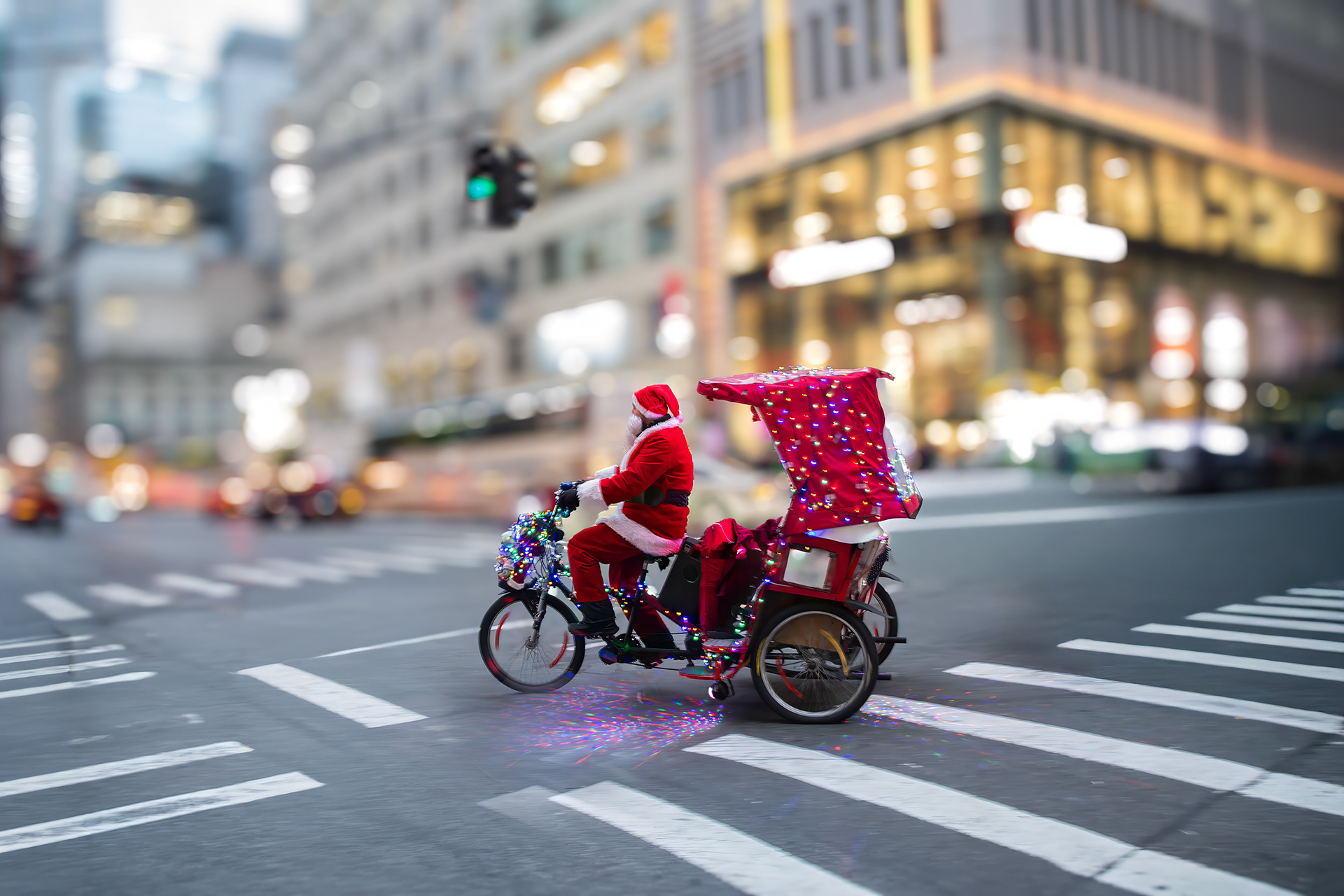 Santa Clause Pedicab N.Y. 2025