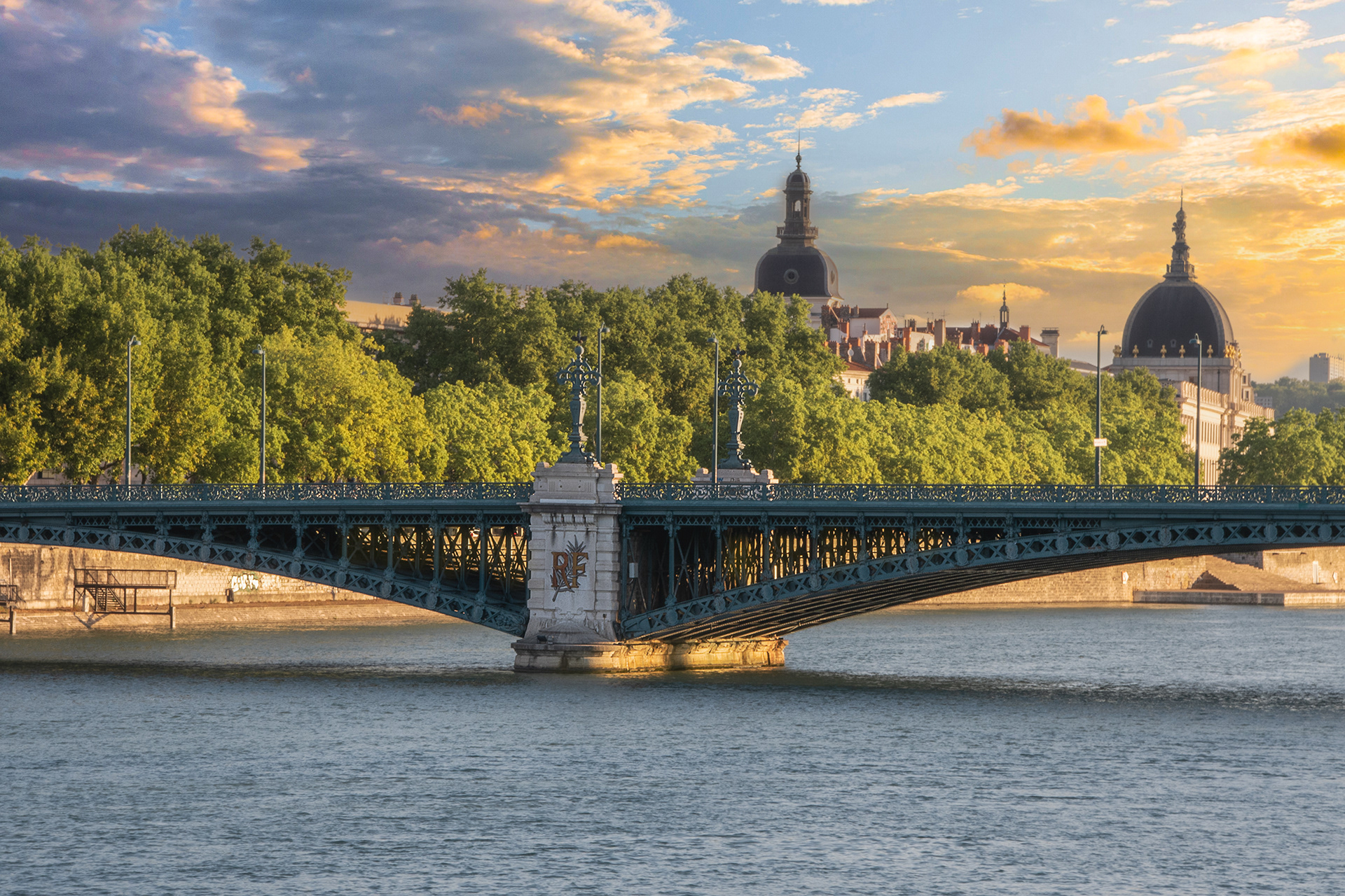 University Bridge at Lyon, France