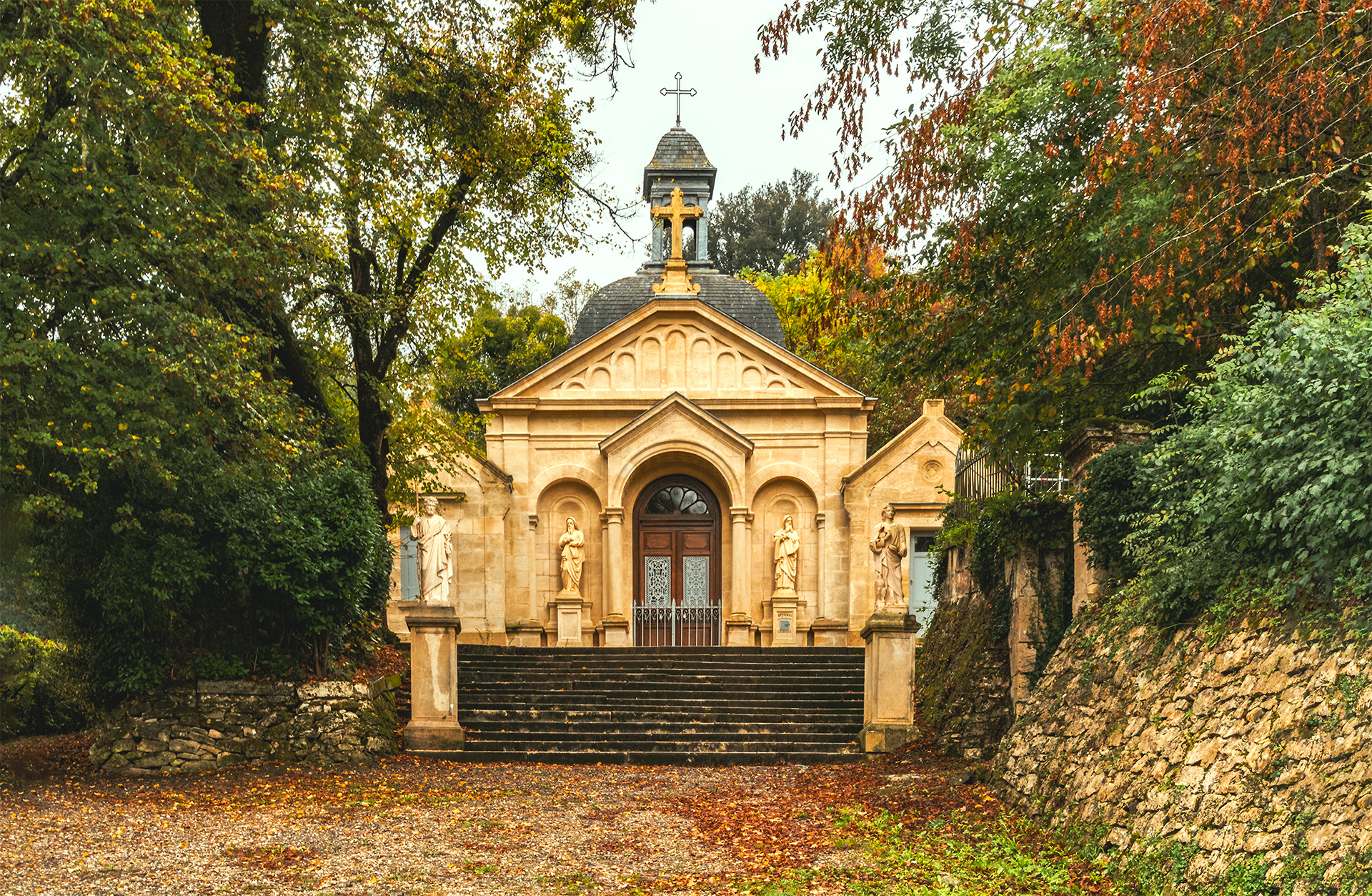Verdelais, France - Saint Calvaire de Verdelais -near the tomb of Toulouse-Lautrec