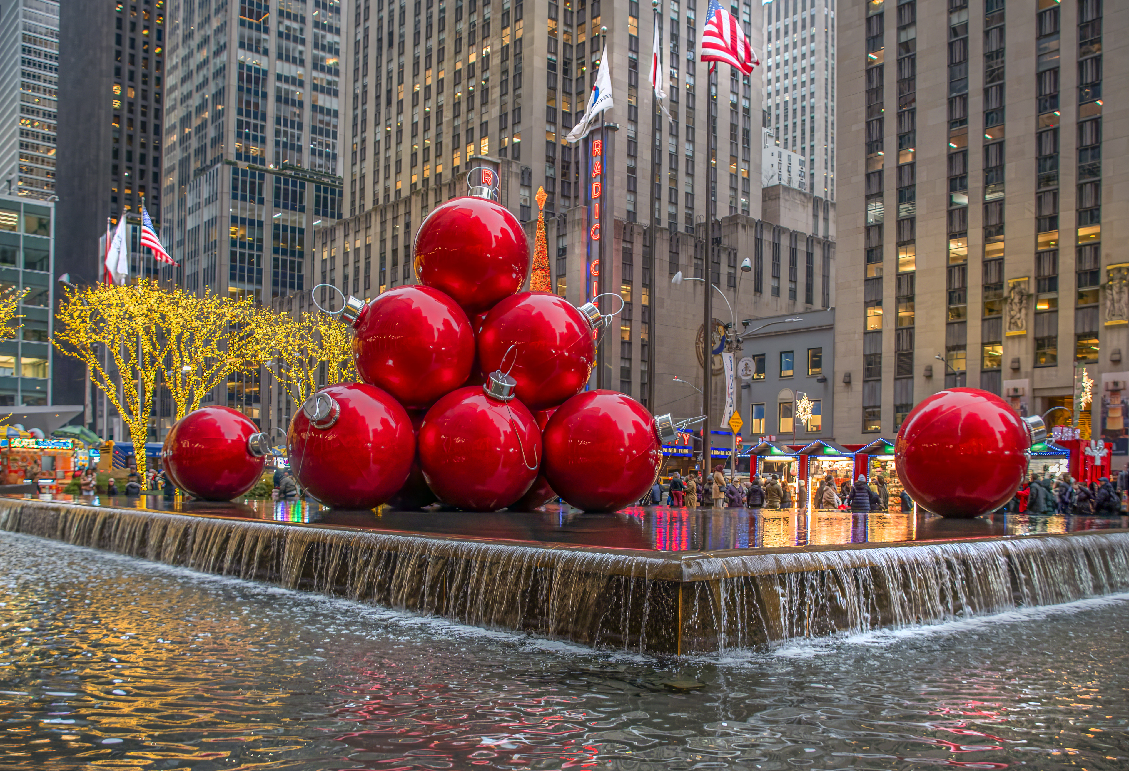 Iconic Christmas Ornaments, Midtown Manhattan, N.Y.  2025