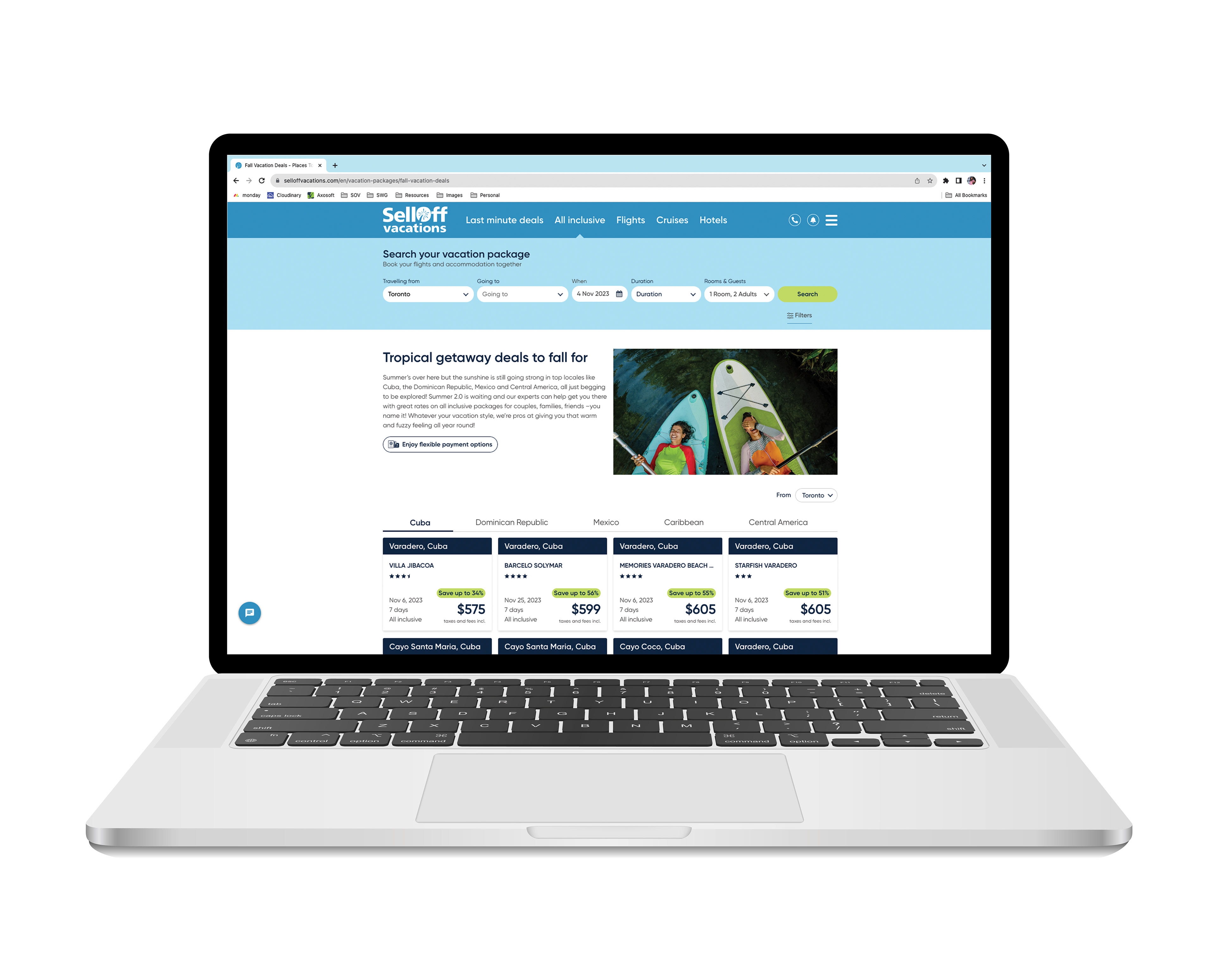 Landing page images for website
