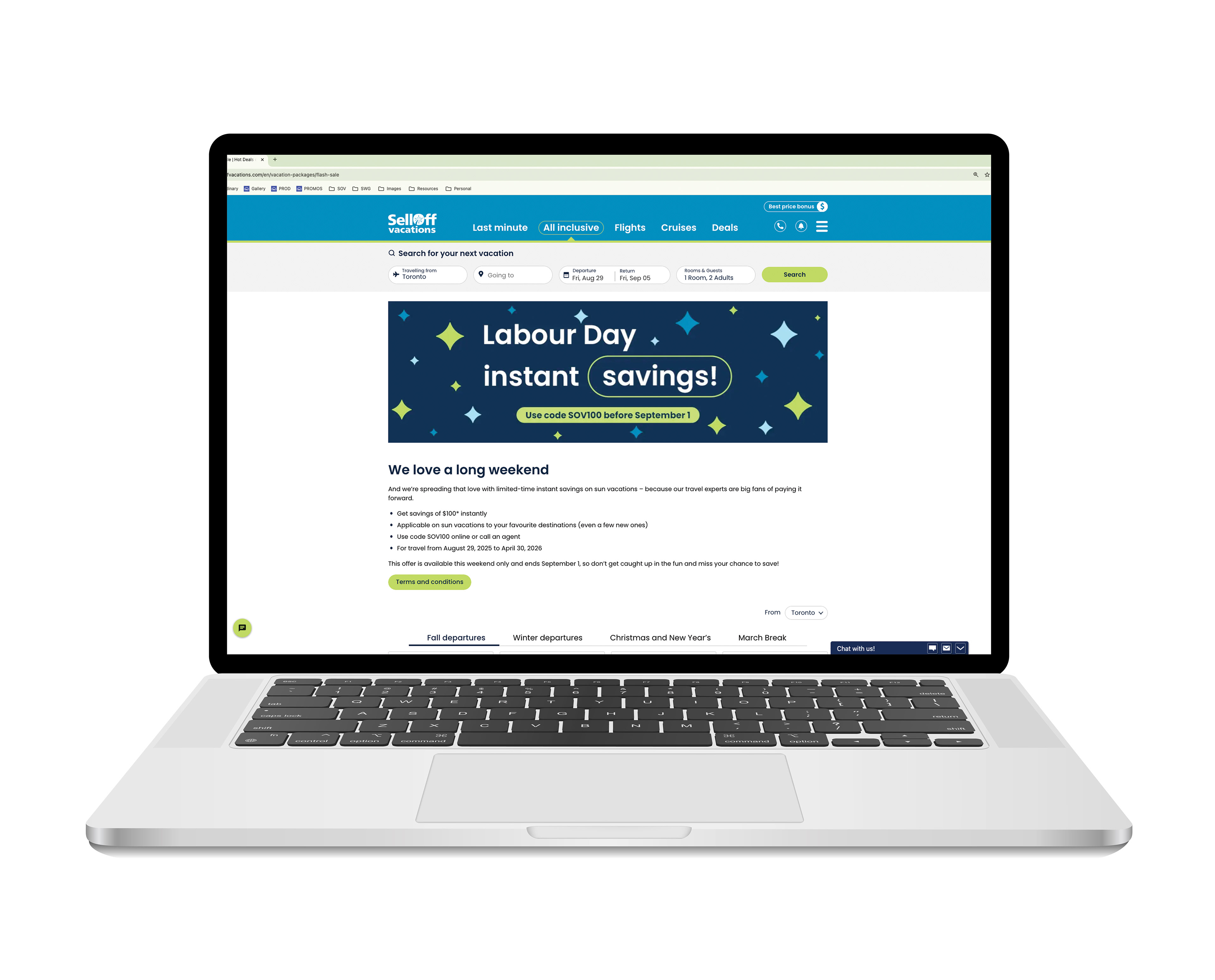 Labour Day Flash Sale Landing Page