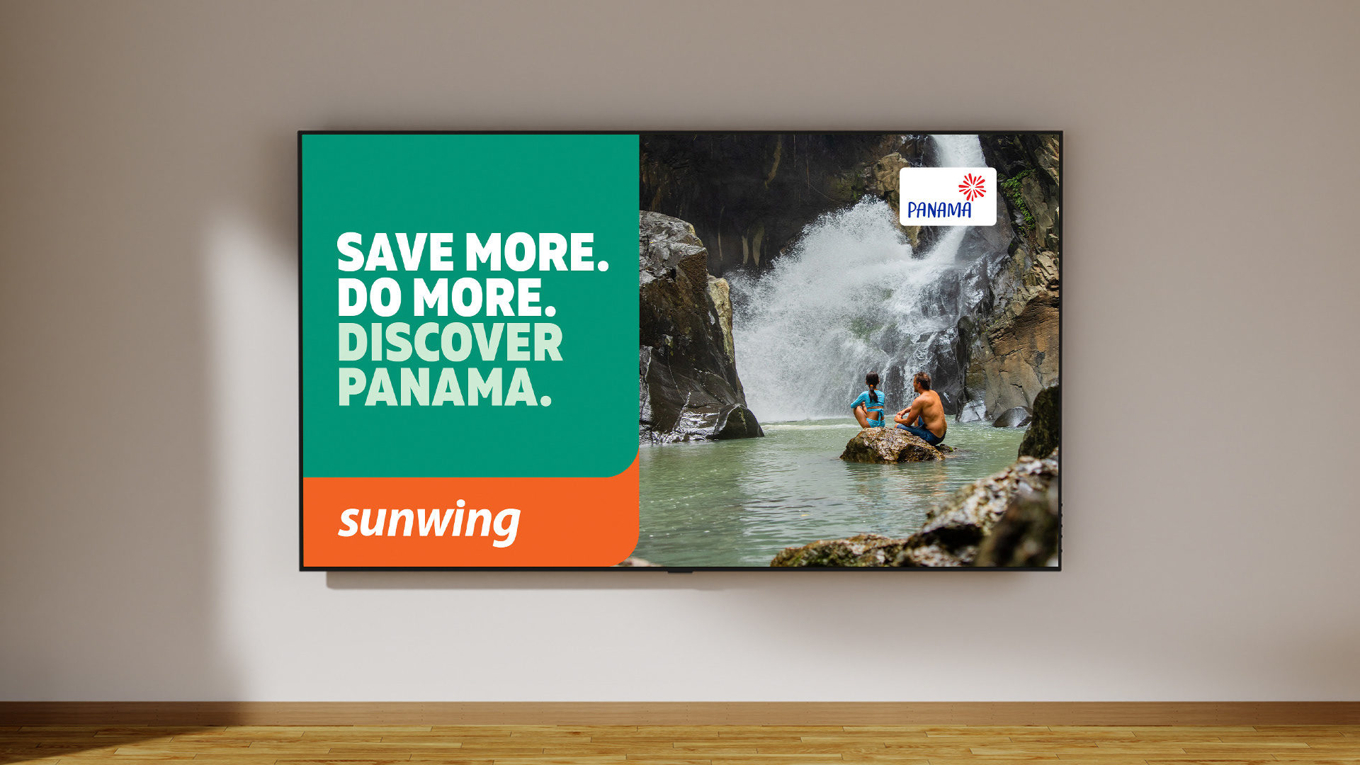 Paid DOOH Sunwing Panama Ad