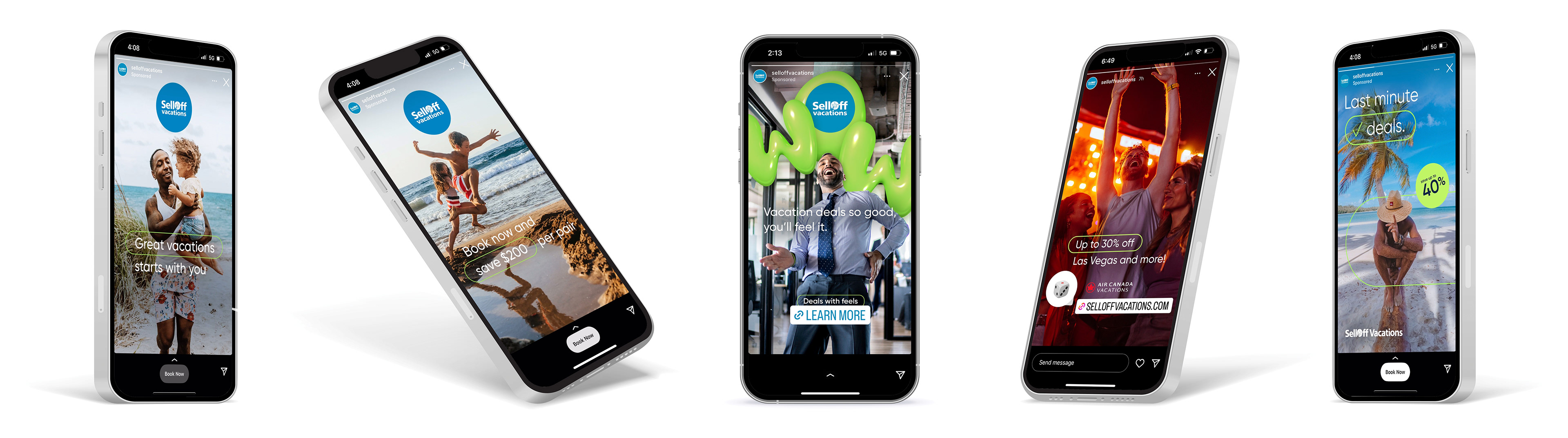 Stories of different promotions and campaigns for Instagram and Facebook account (requested/posted by Social Media Department)