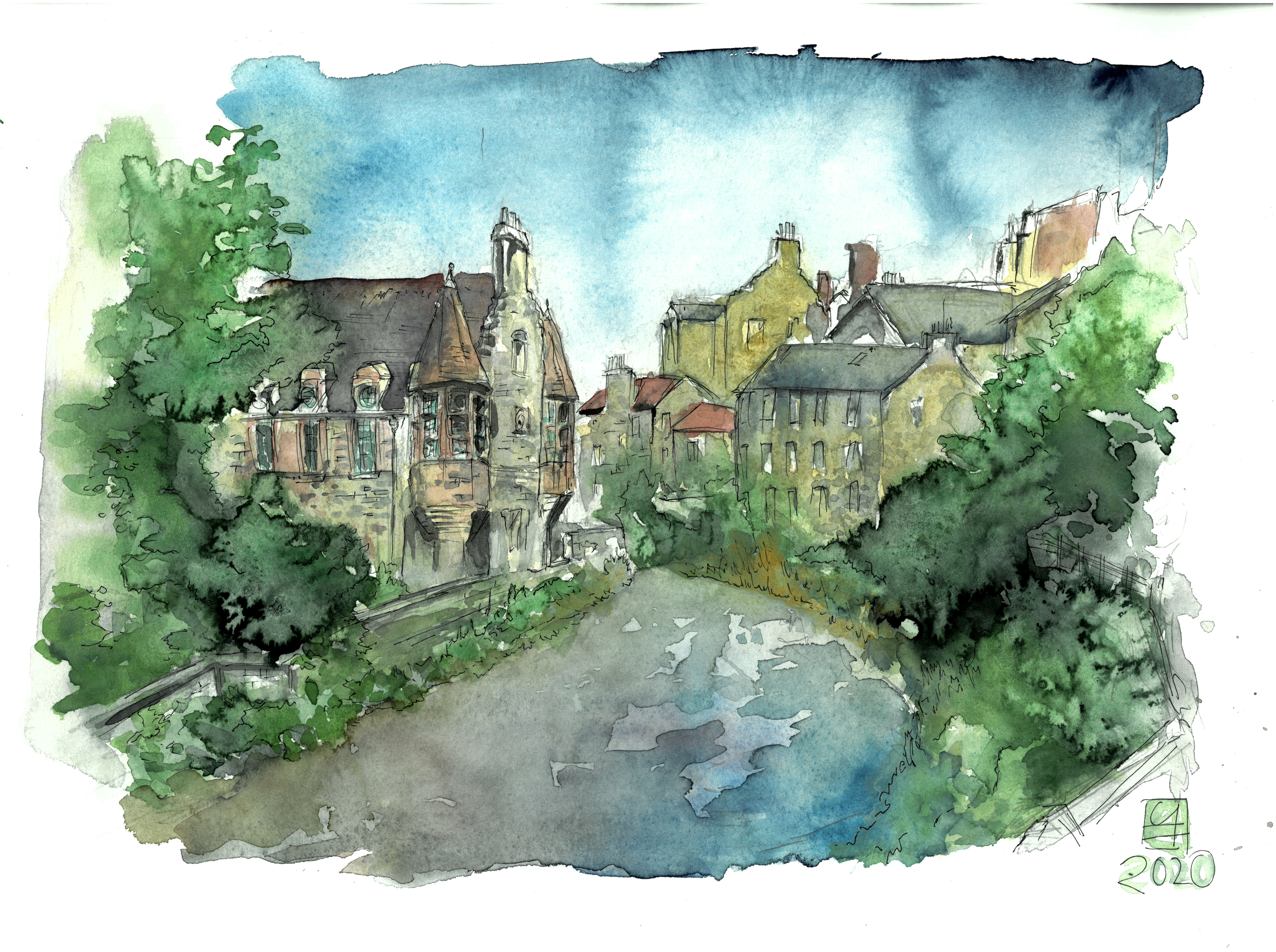 Dean Village (40x30)