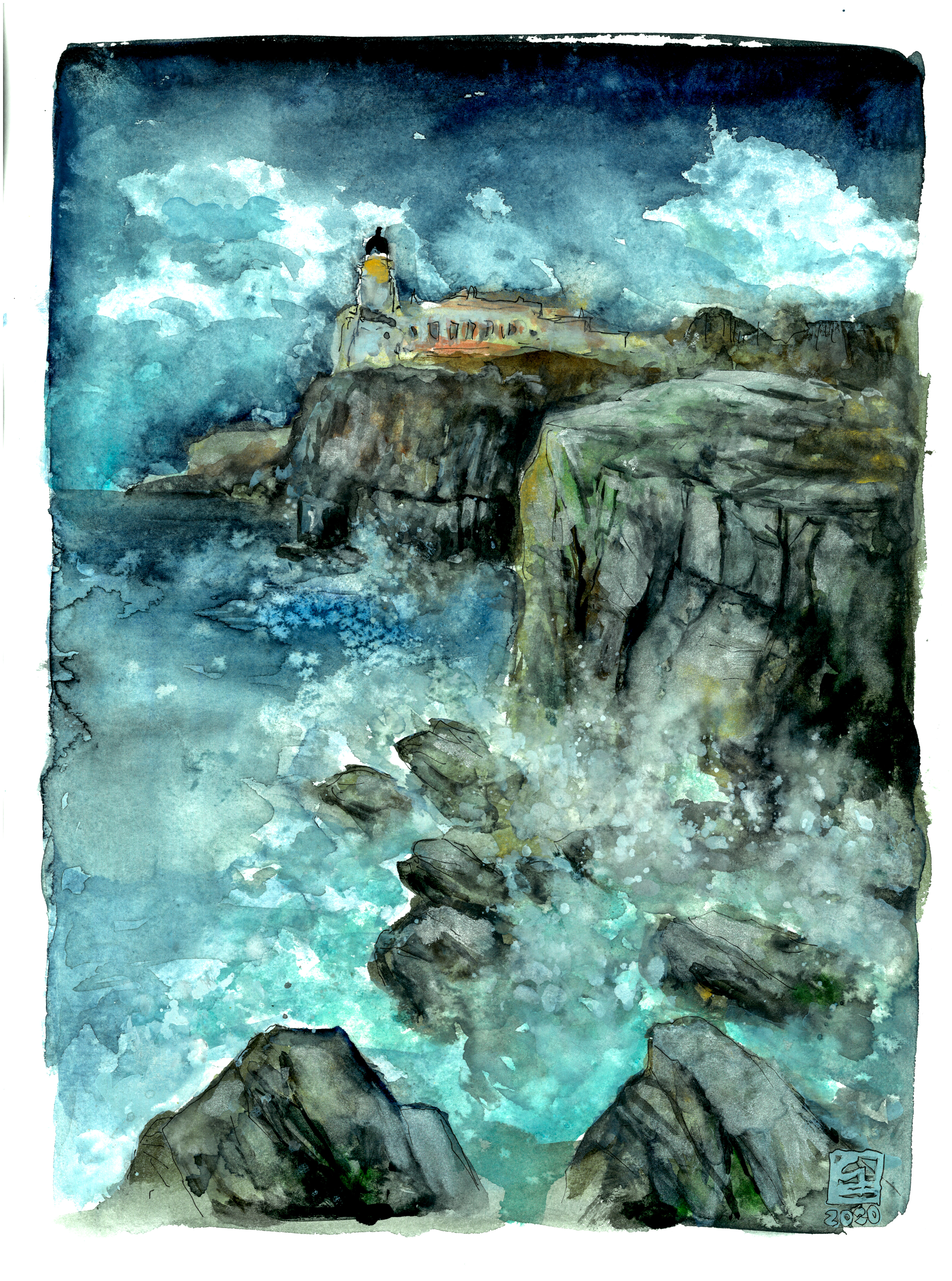 Point Nerist Leuchtturm (40x30)