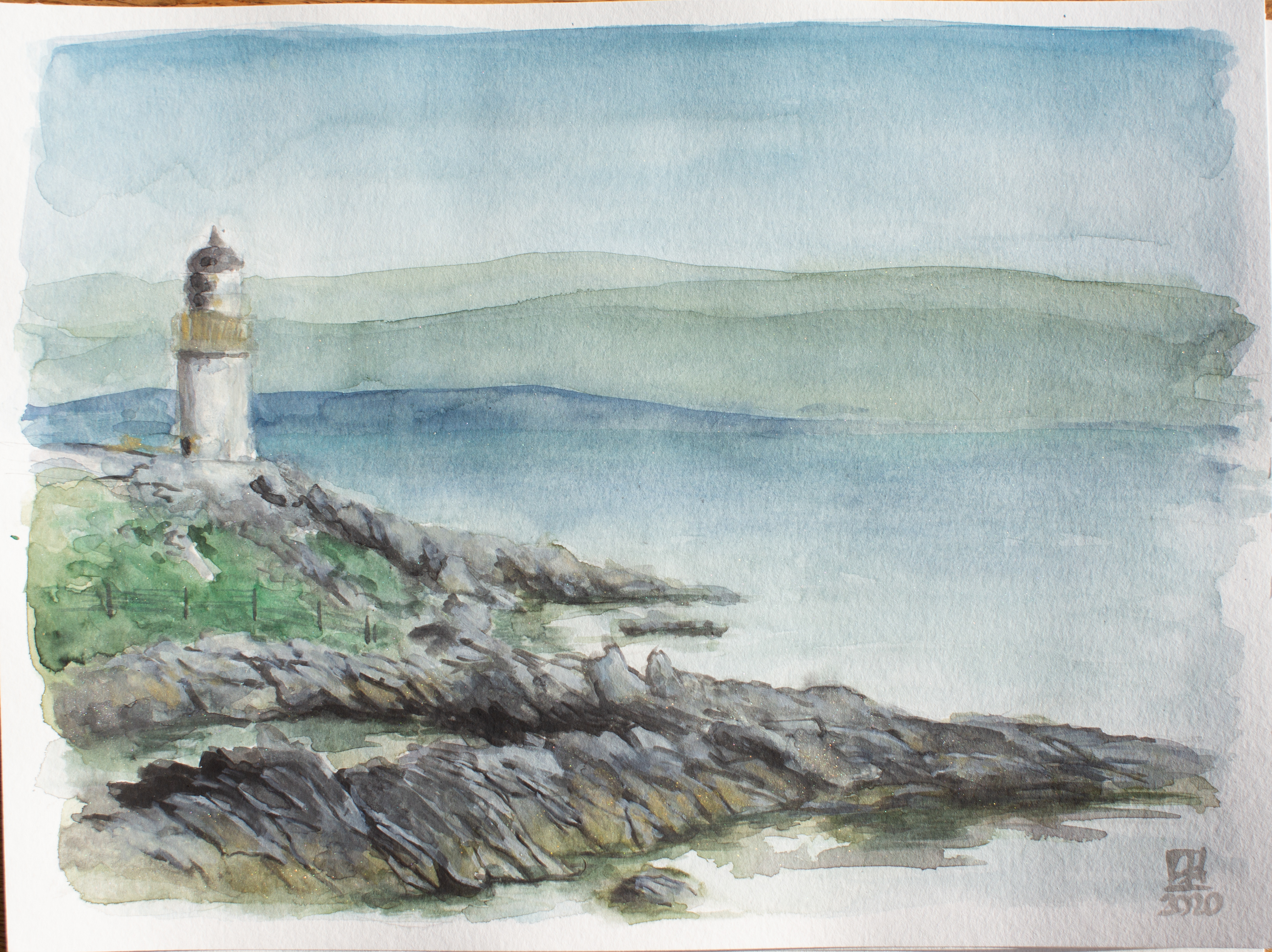 lighhouse and calm sea (40x30)