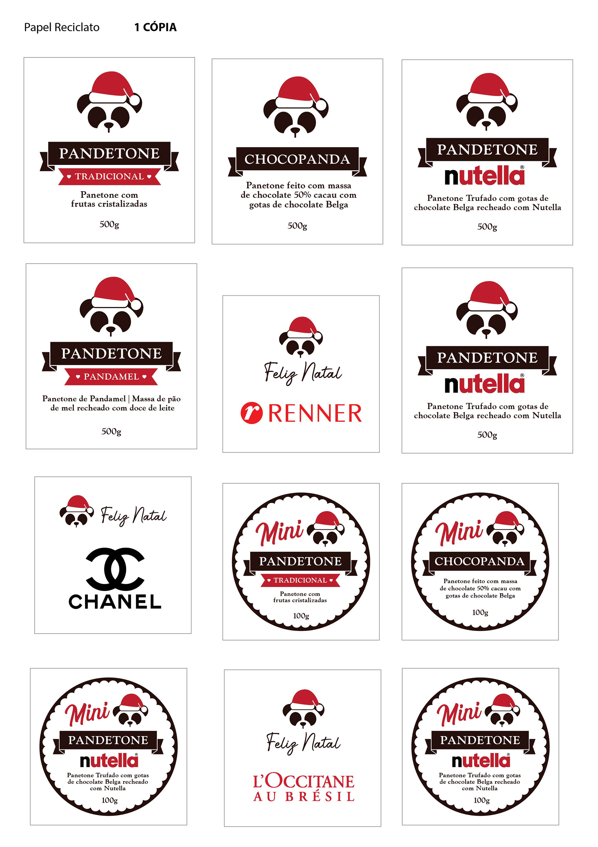 Tags para panetones