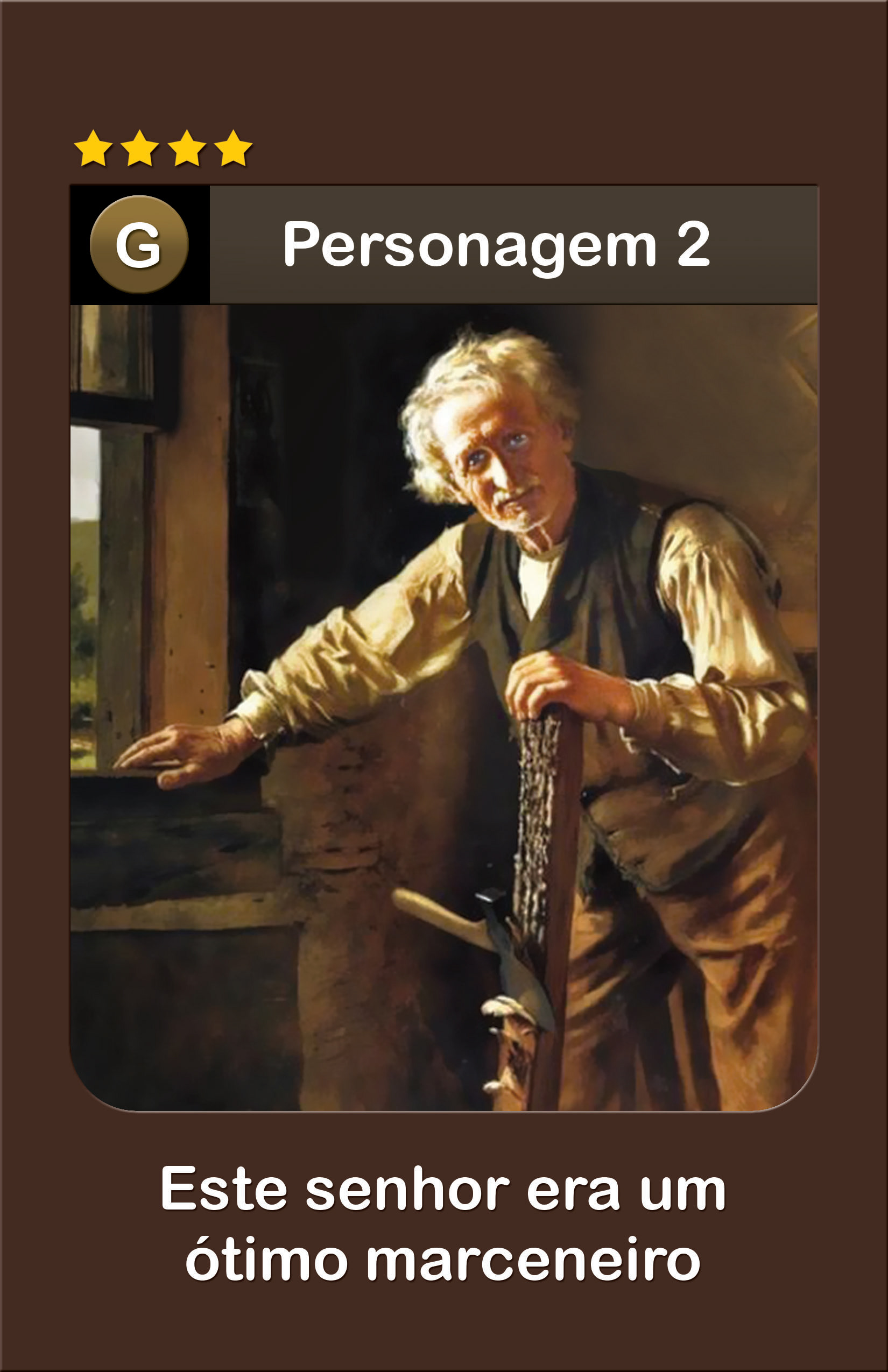 Card com infos (Pinóquio)
