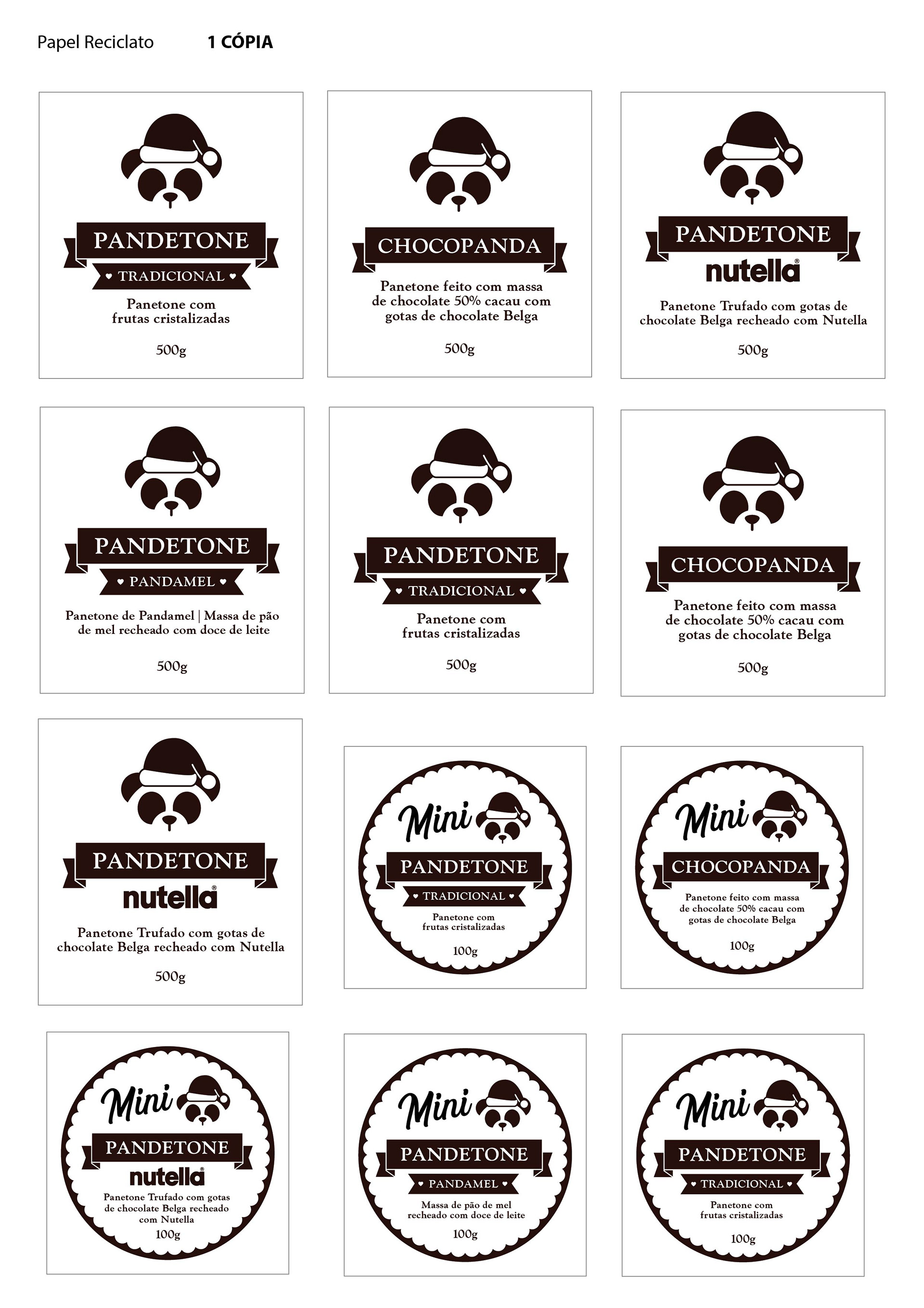 Tags para panetones